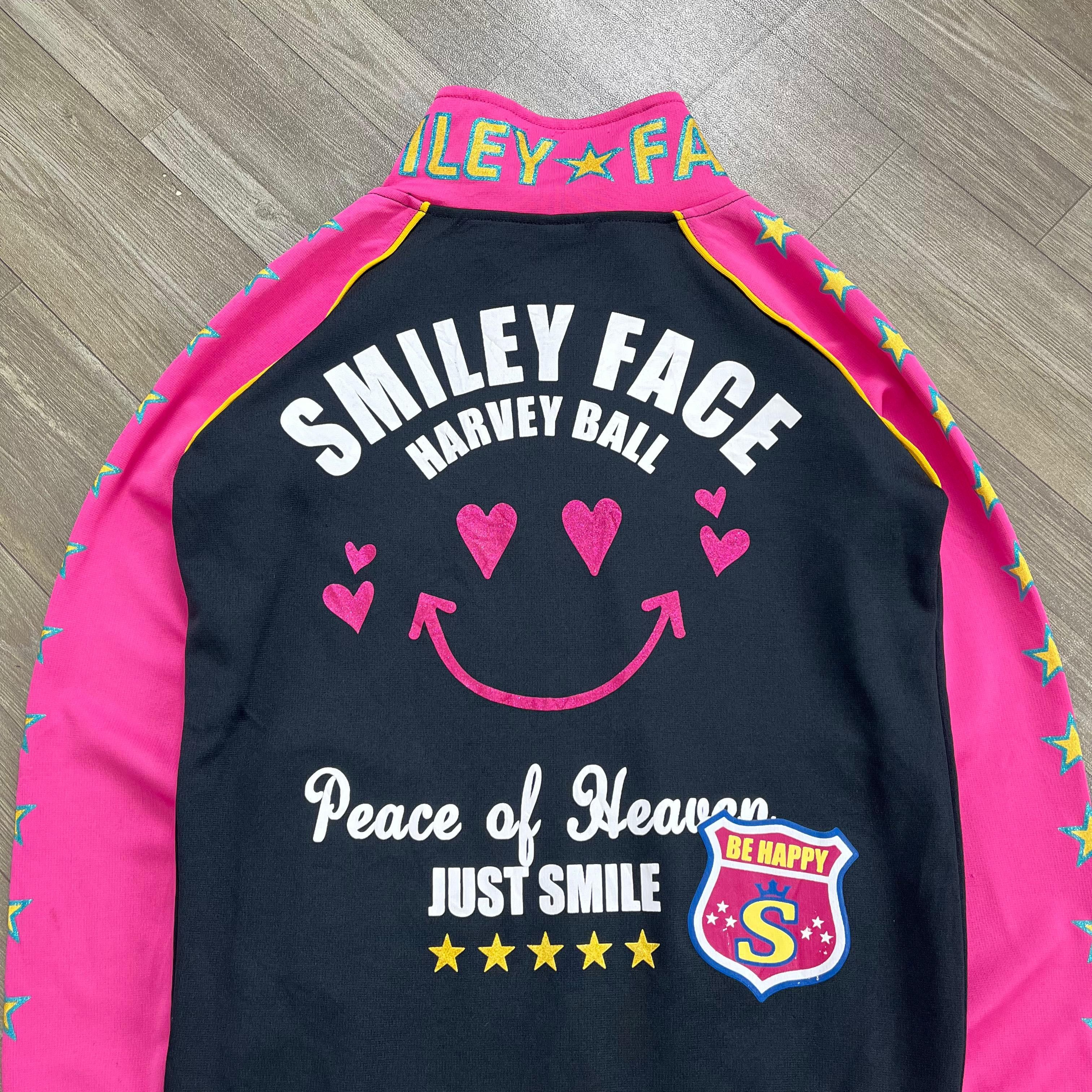 Angel Blue 2000s Hysteric Glamour Style Smile Face Star Track Jacket Size US S / EU 44-46 / 1 - 12 Thumbnail