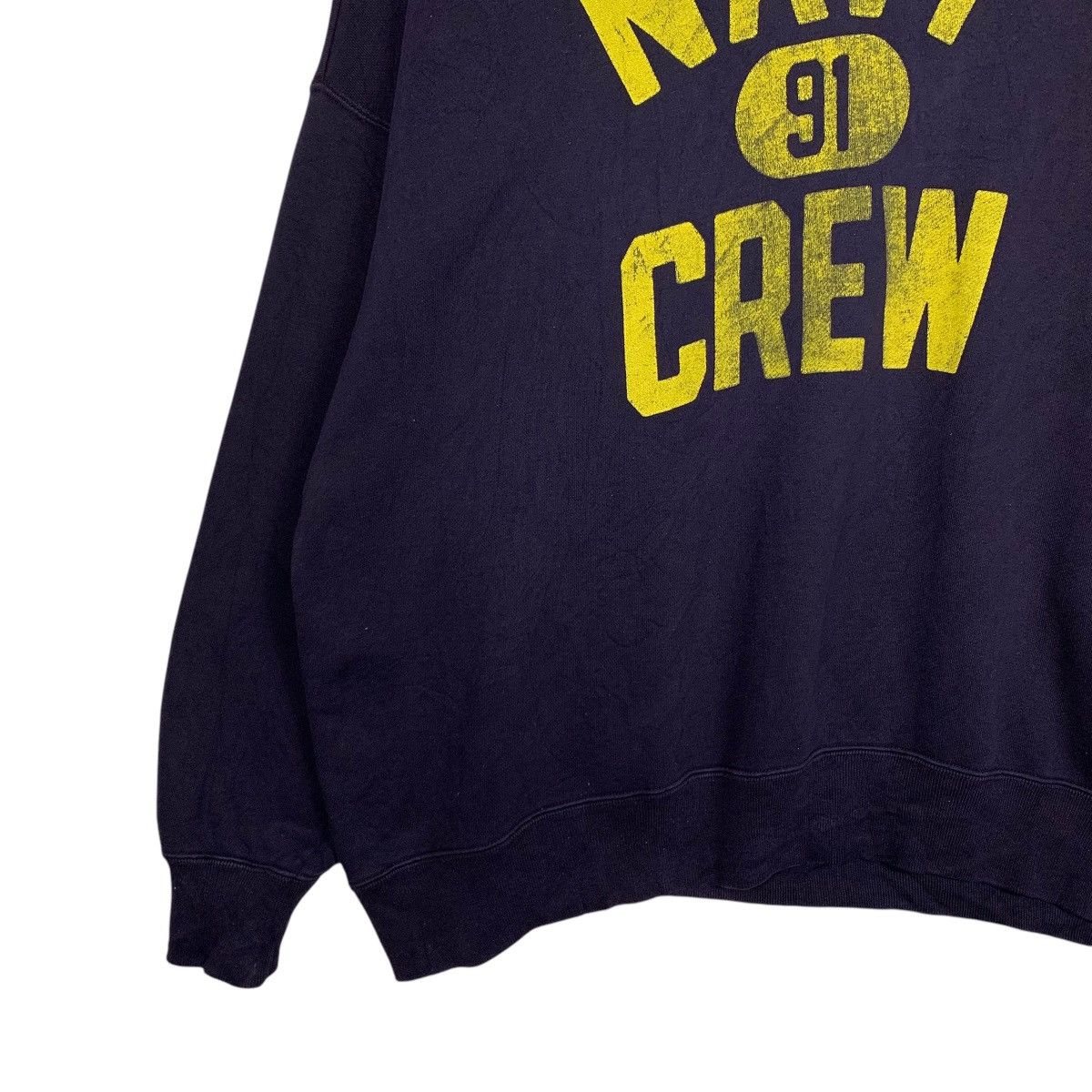 Japanese Brand NAVY CREW Big Logo R JUBILEE Sweatshirts #1758-C78 Size US M / EU 48-50 / 2 - 3 Thumbnail