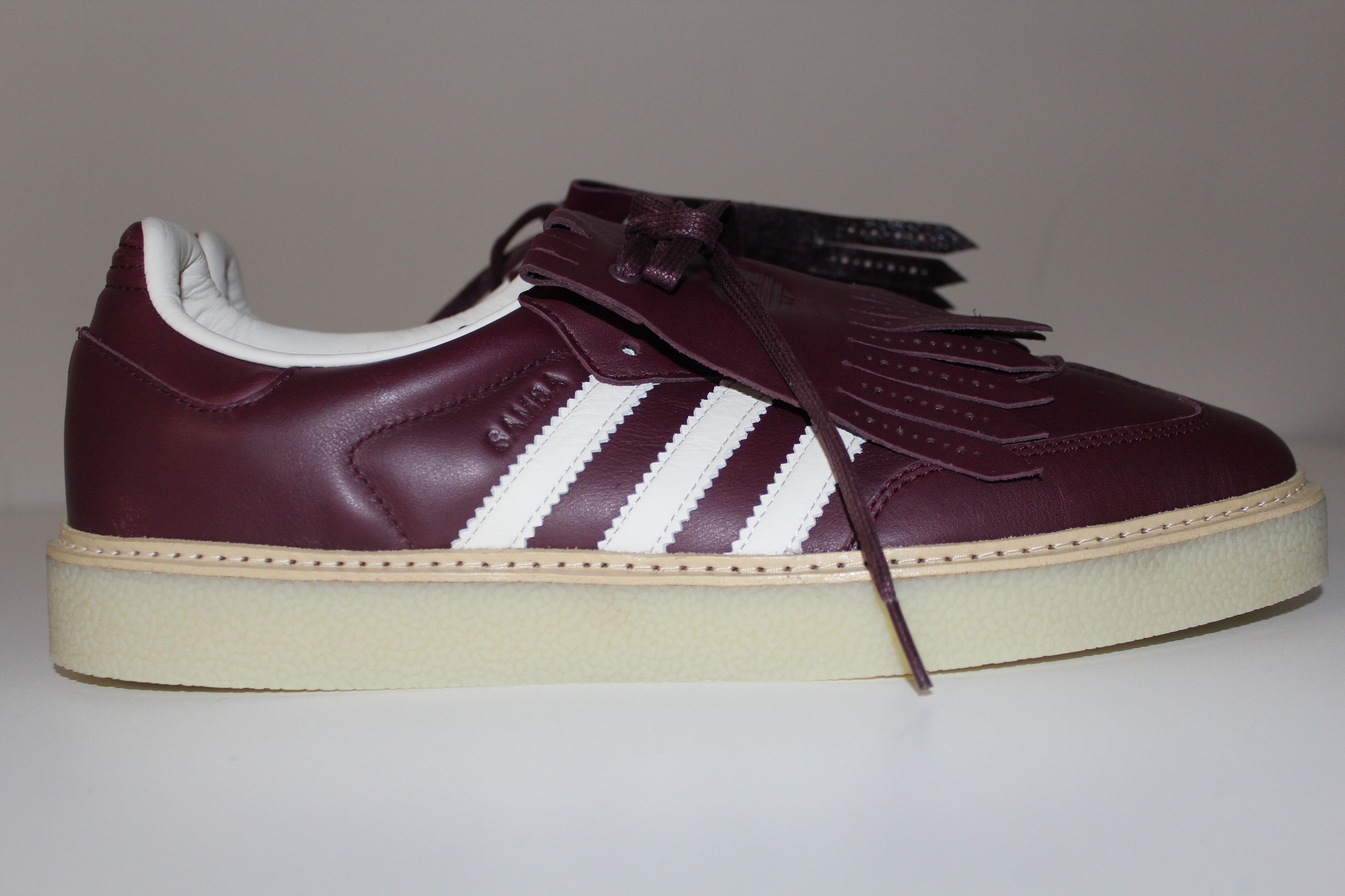 Adidas Adidas Samba Lux Maroon /Off White Men's Size 12.5 Sneakers Size US 12.5 / EU 45-46 - 4 Thumbnail