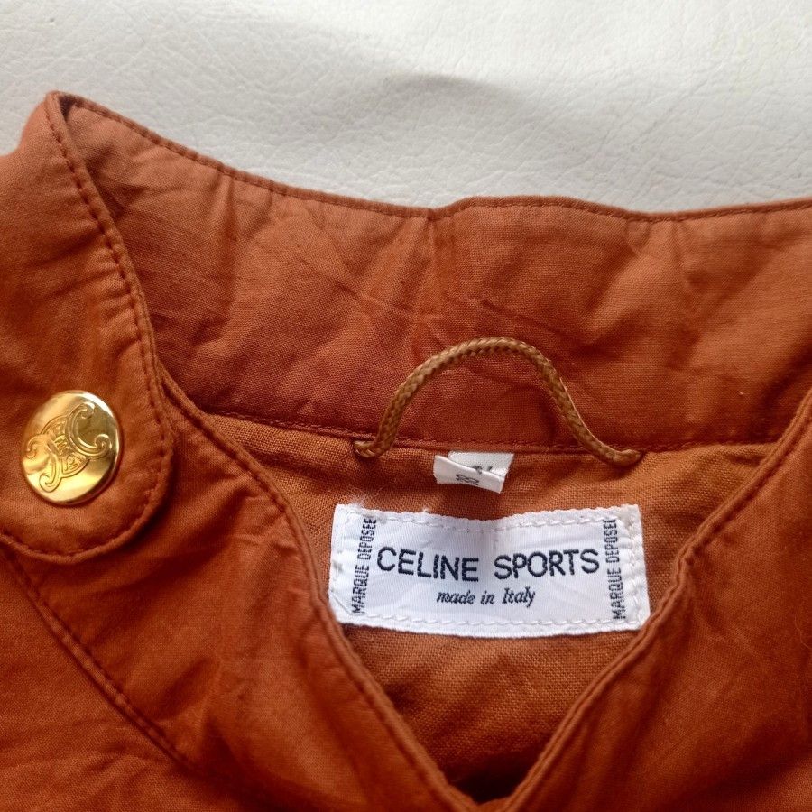 Celine 90s Celine Sports Marque Deposee pullover light jacket Size M / US 6-8 / IT 42-44 - 4 Thumbnail