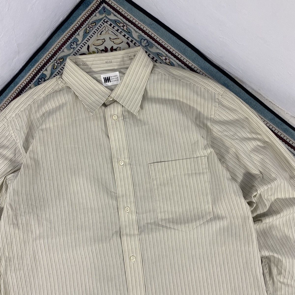Issey Miyake IM Issey Miyake Design Studio Stripe Long Shirt Size US XL / EU 56 / 4 - 2 Thumbnail
