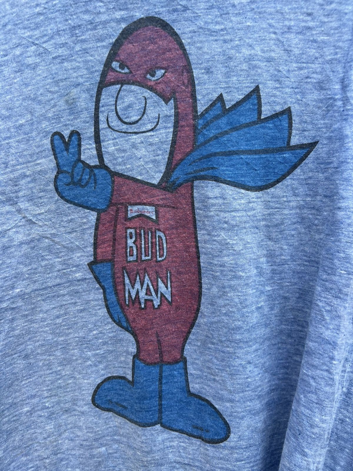 Budweiser Vintage 70’s Bud Man Budweiser Tshirt Size US M / EU 48-50 / 2 - 6 Thumbnail