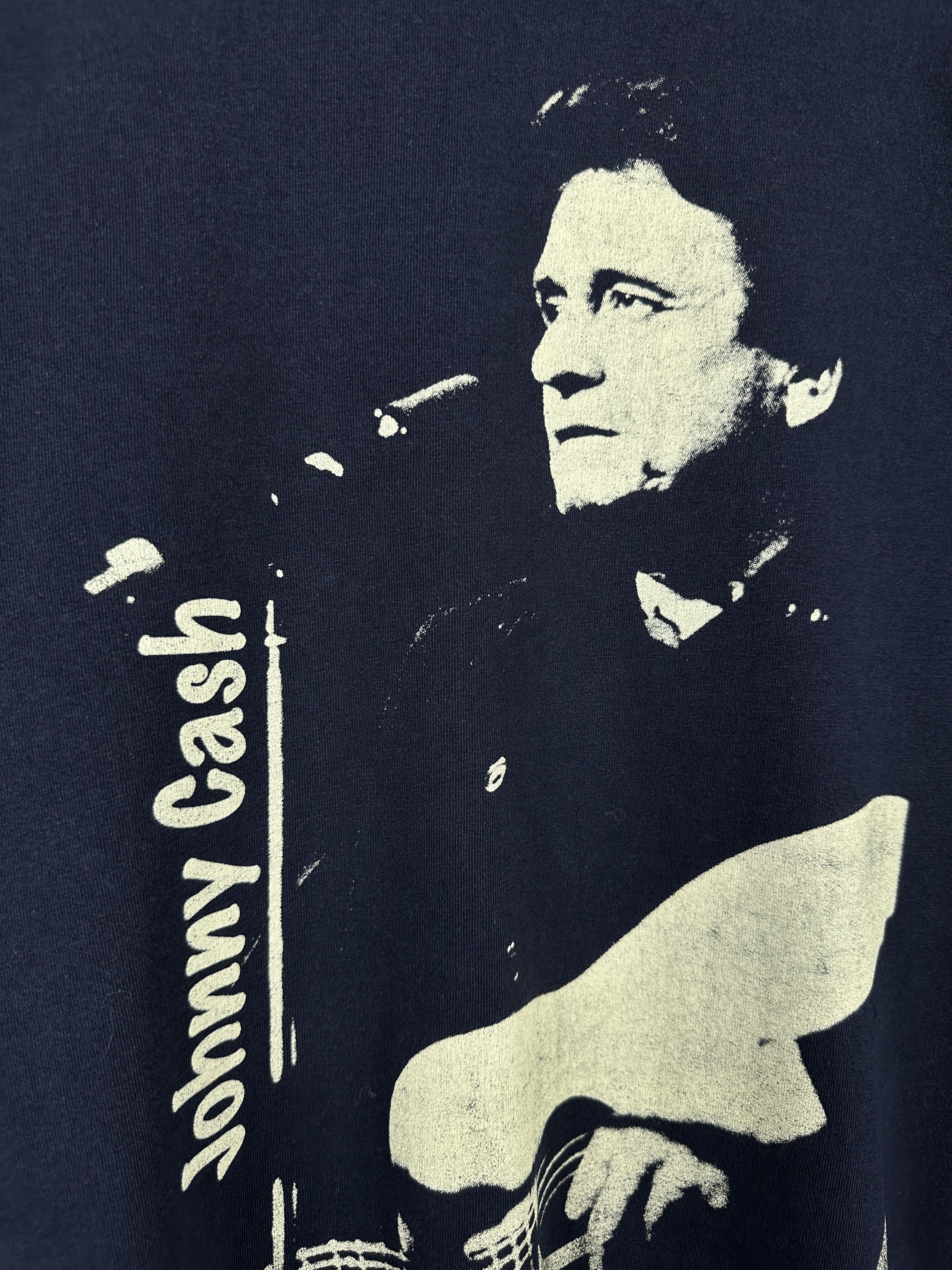 Vintage Vintage Johnny Cash Graphic Band T Shirt Tee Rock Metal 90s Size US XL / EU 56 / 4 - 6 Thumbnail