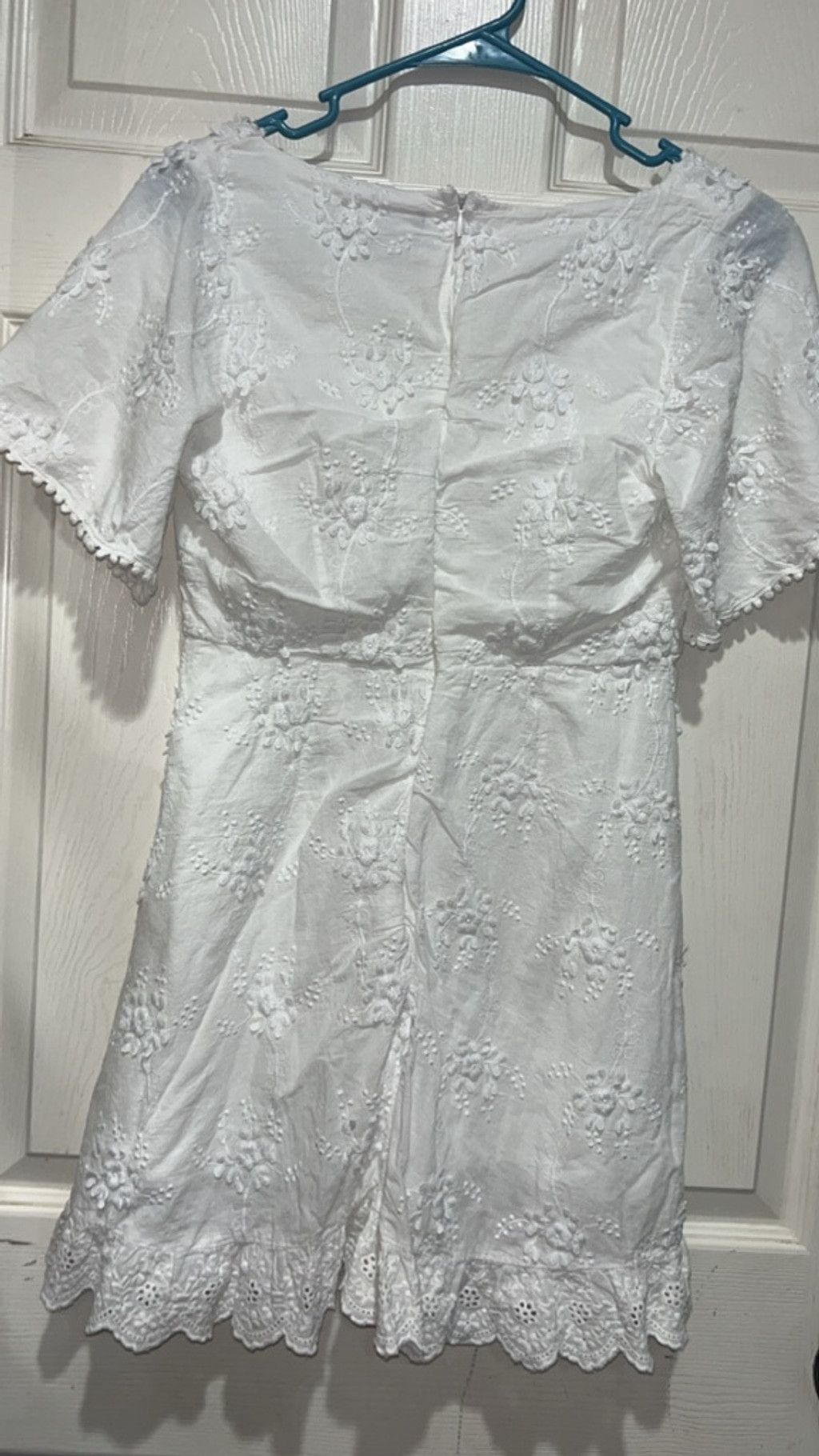 Lulus Women's Lulus White Embroidered Mini Dress M Size M / US 6-8 / IT 42-44 - 4 Thumbnail