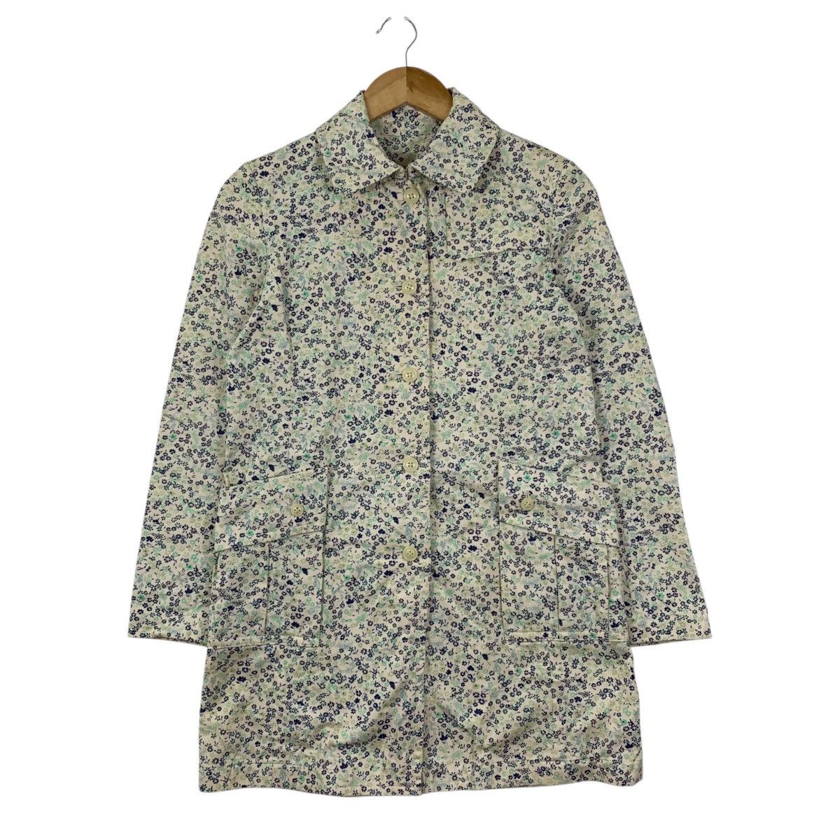 Japanese Brand HUMAN WOMAN ARRIVE Japanese Brand Floral Flower Coat Jacket Size M / US 6-8 / IT 42-44 - 1 Thumbnail