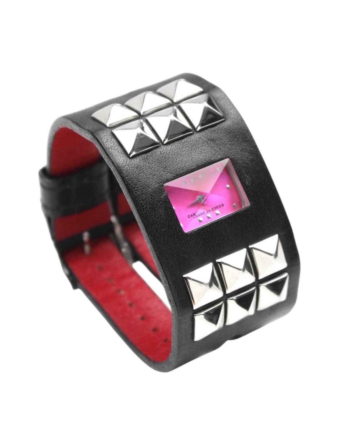 Issey Miyake × Seiko 1990S CABANE DE ZUCCA PMZ DOUBLE BUCKLE STUDDED CUFF WATCH Size ONE SIZE - 3 Thumbnail