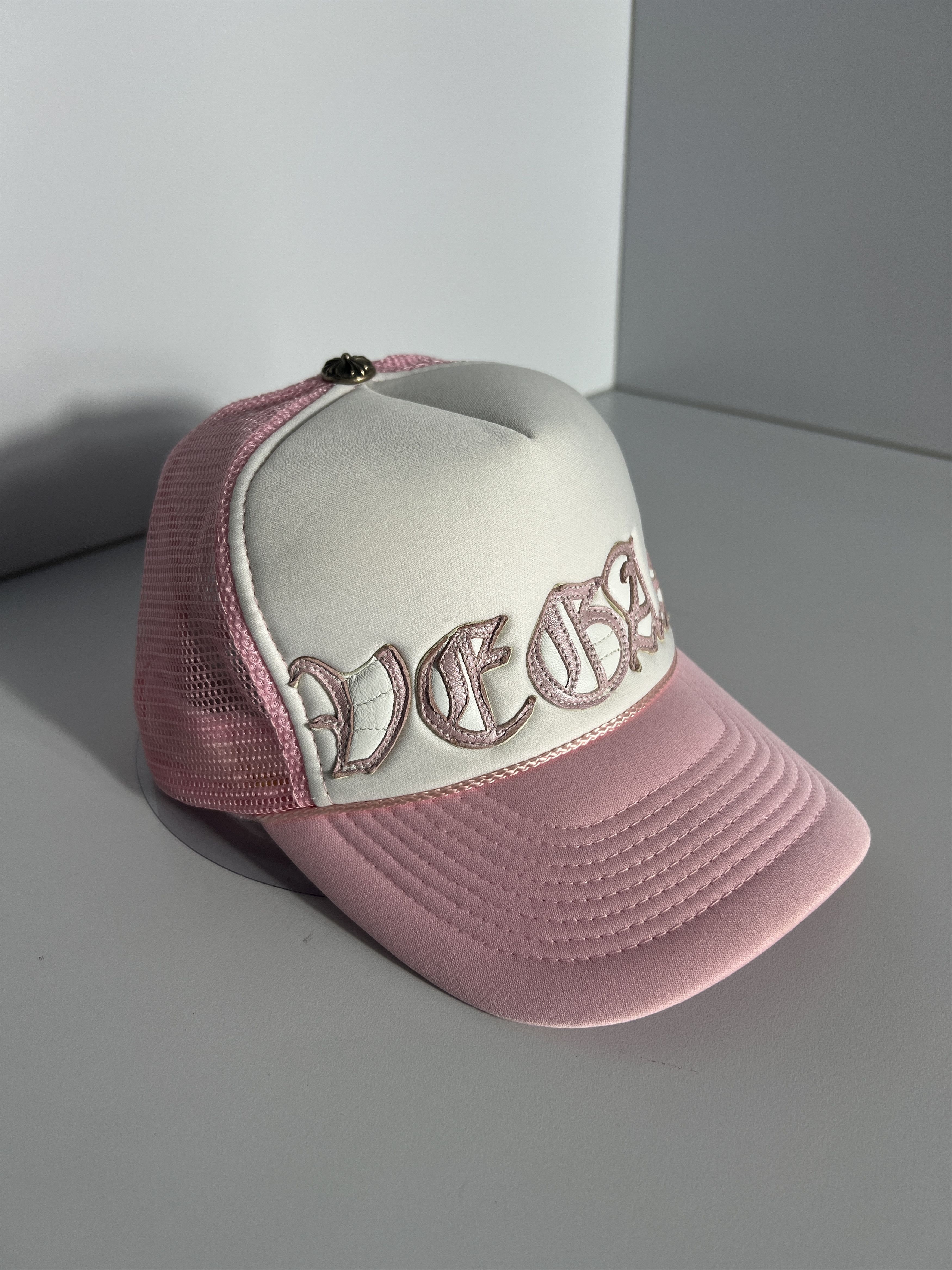 Chrome Hearts Chrome Hearts Las Vegas Pink Trucker Hat Silver Button Size ONE SIZE - 1 Thumbnail
