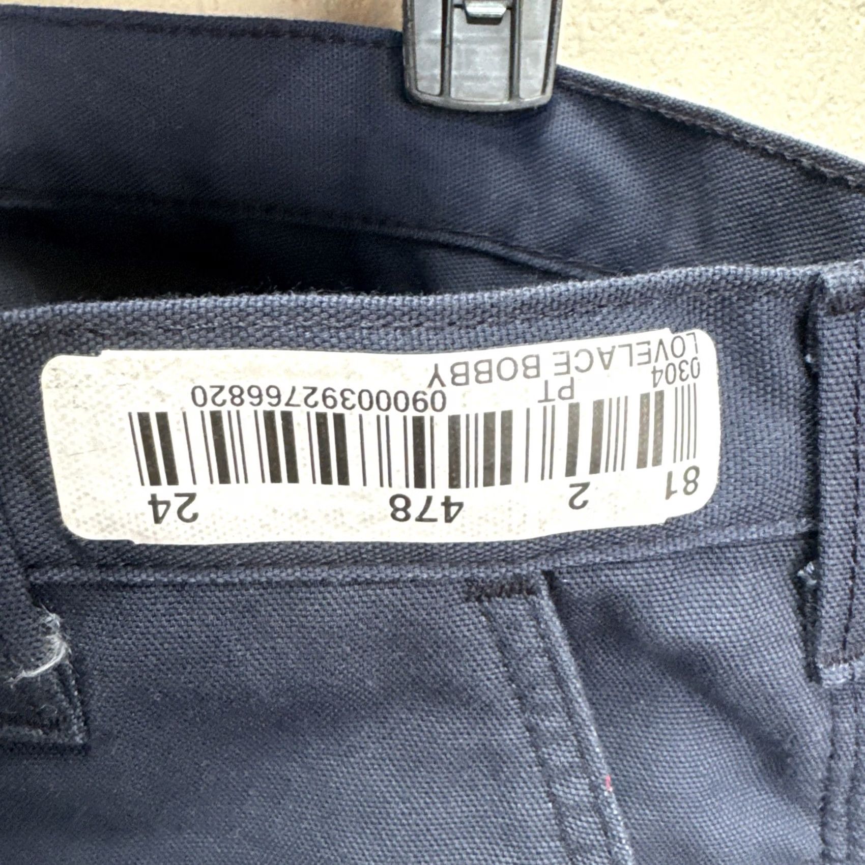 Carhartt Carhartt Canvas Utility Pants Men’s 38x28 Blue Dungaree Fit Chino 383-20 Size US 38 / EU 54 - 4 Thumbnail