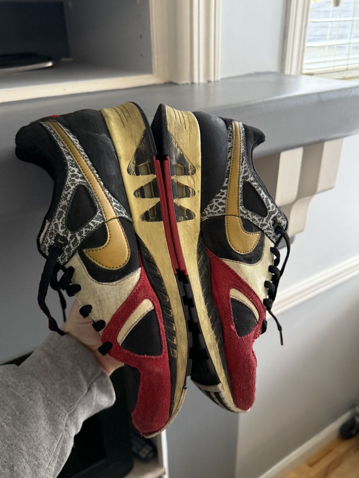 Nike × Vintage Nike Air Stab 2006 Elephant / Red / Black Size 10 Size US 10 / EU 43 - 3 Thumbnail