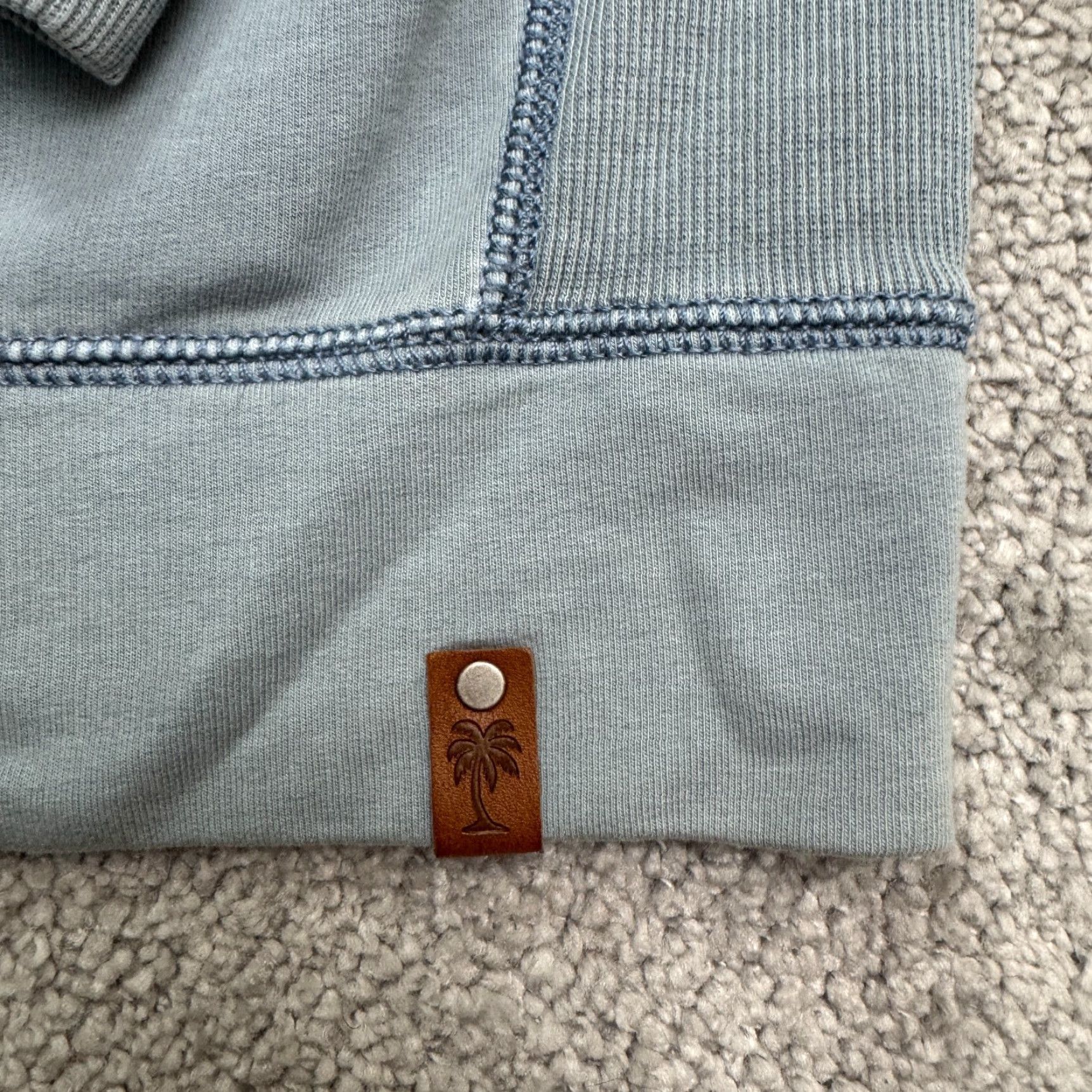 Tommy Bahama Tommy Bahama Sweatshirt Mens XL Blue Cotton 1/2 Zip Mock Neck Pullover Pullover Casual Outdoor Athleisure Shirt Size US XL / EU 56 / 4 - 3 Thumbnail