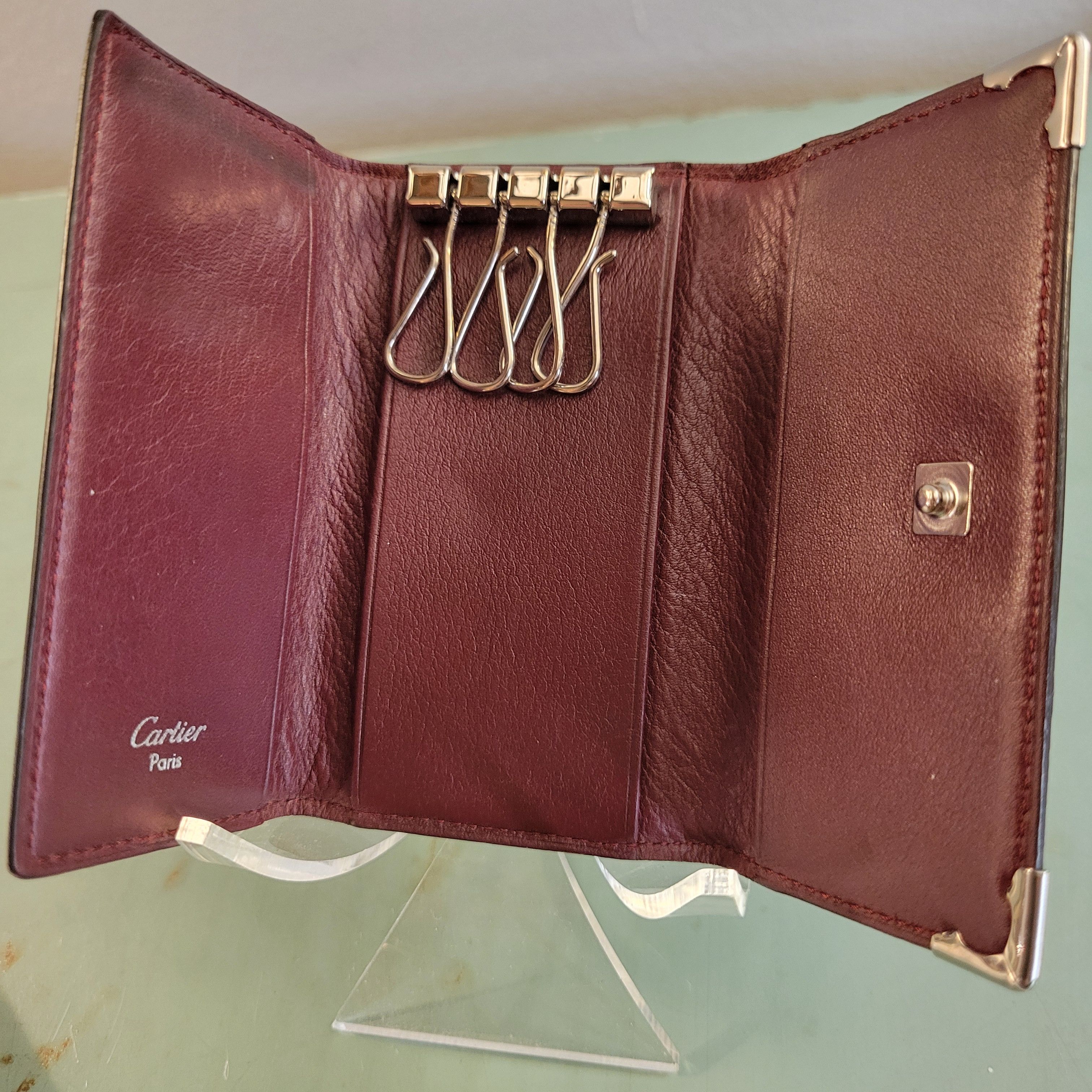 Cartier Cartier Key Case Key Holder Black Red W/ Box Full Inclusion Size ONE SIZE - 7 Thumbnail
