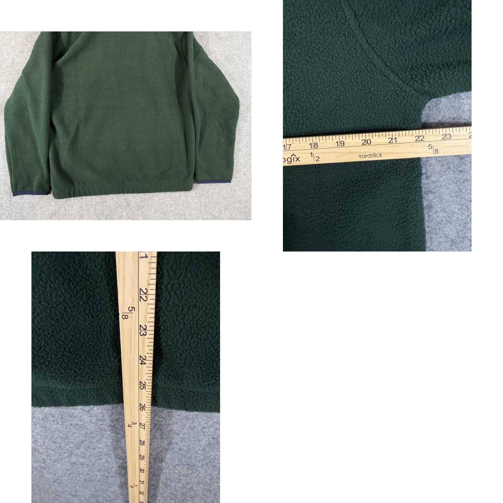 Gap Gap Sherpa Fleece Pullover Mens S Green Half-Zip Long Sleeve Stand-Up Neck NWT Vintage No Size US S / EU 44-46 / 1 - 9 Thumbnail