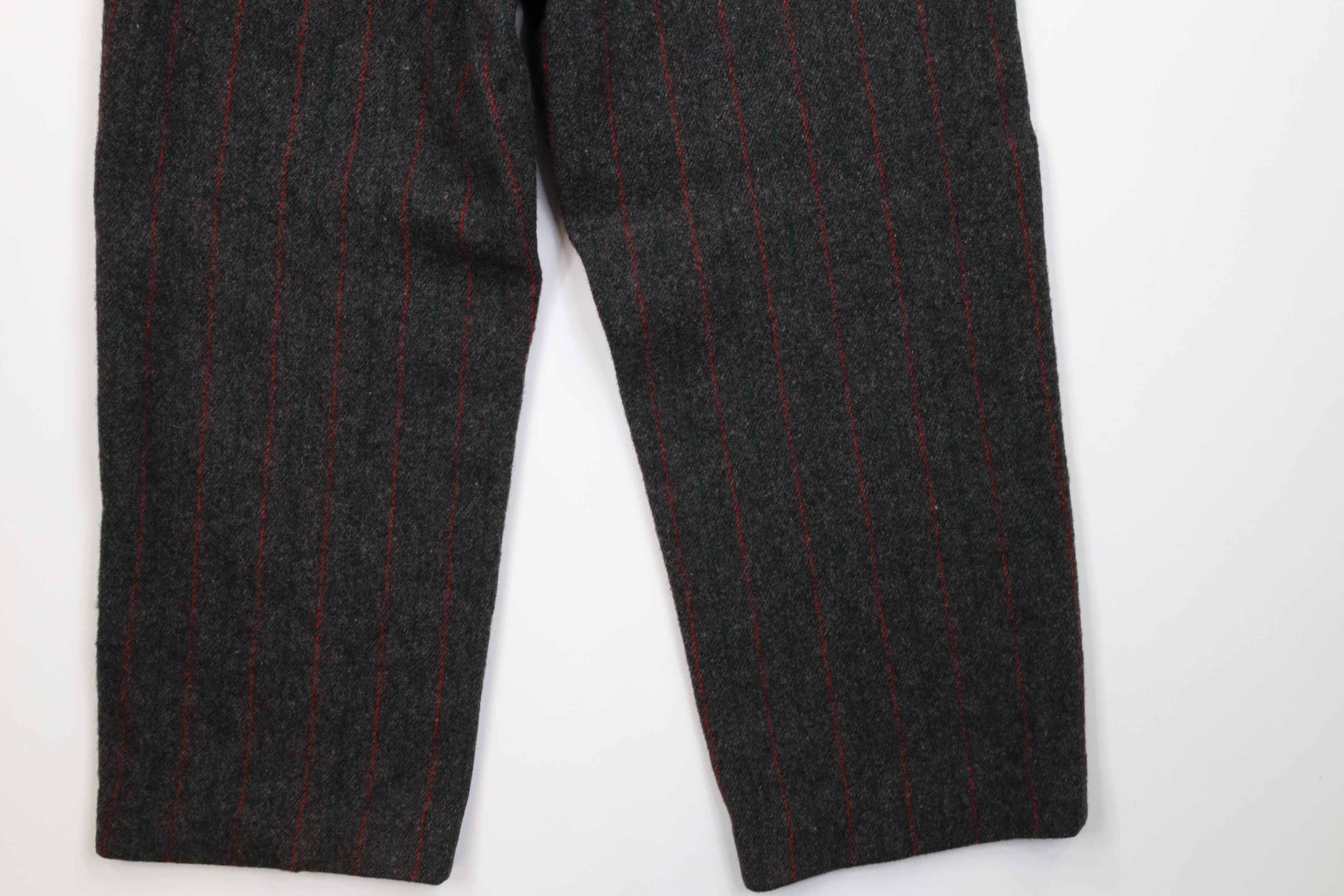 Woolrich Woolen Mills Vintage 70s Woolrich Heavy Wool Striped Wide Leg Pants USA Size US 34 / EU 50 - 14 Thumbnail