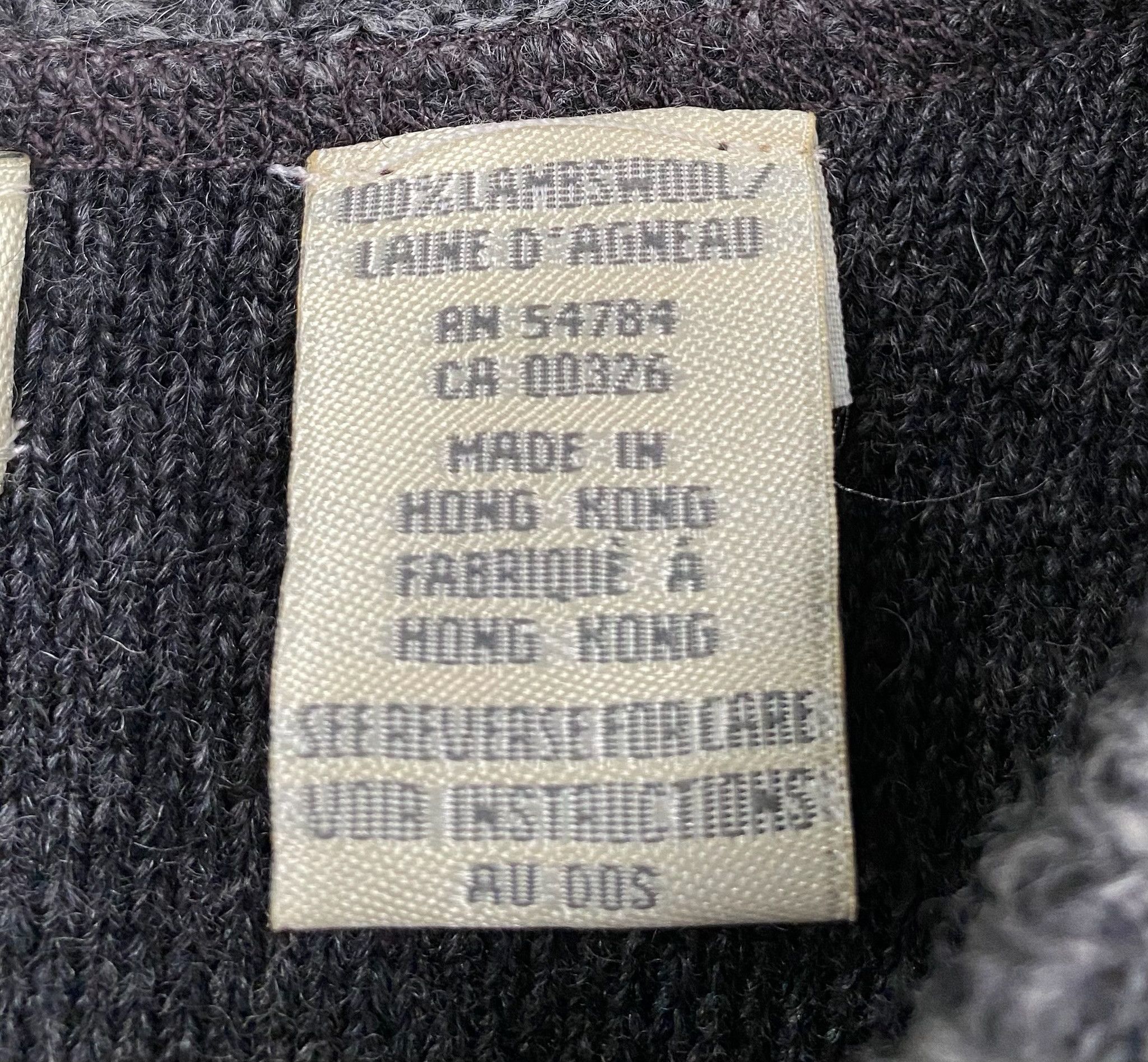 Joseph Abboud 90’s Wool Grey Patterned Sweater W/ Elbow Patches 2XL Size US XXL / EU 58 / 5 - 4 Thumbnail