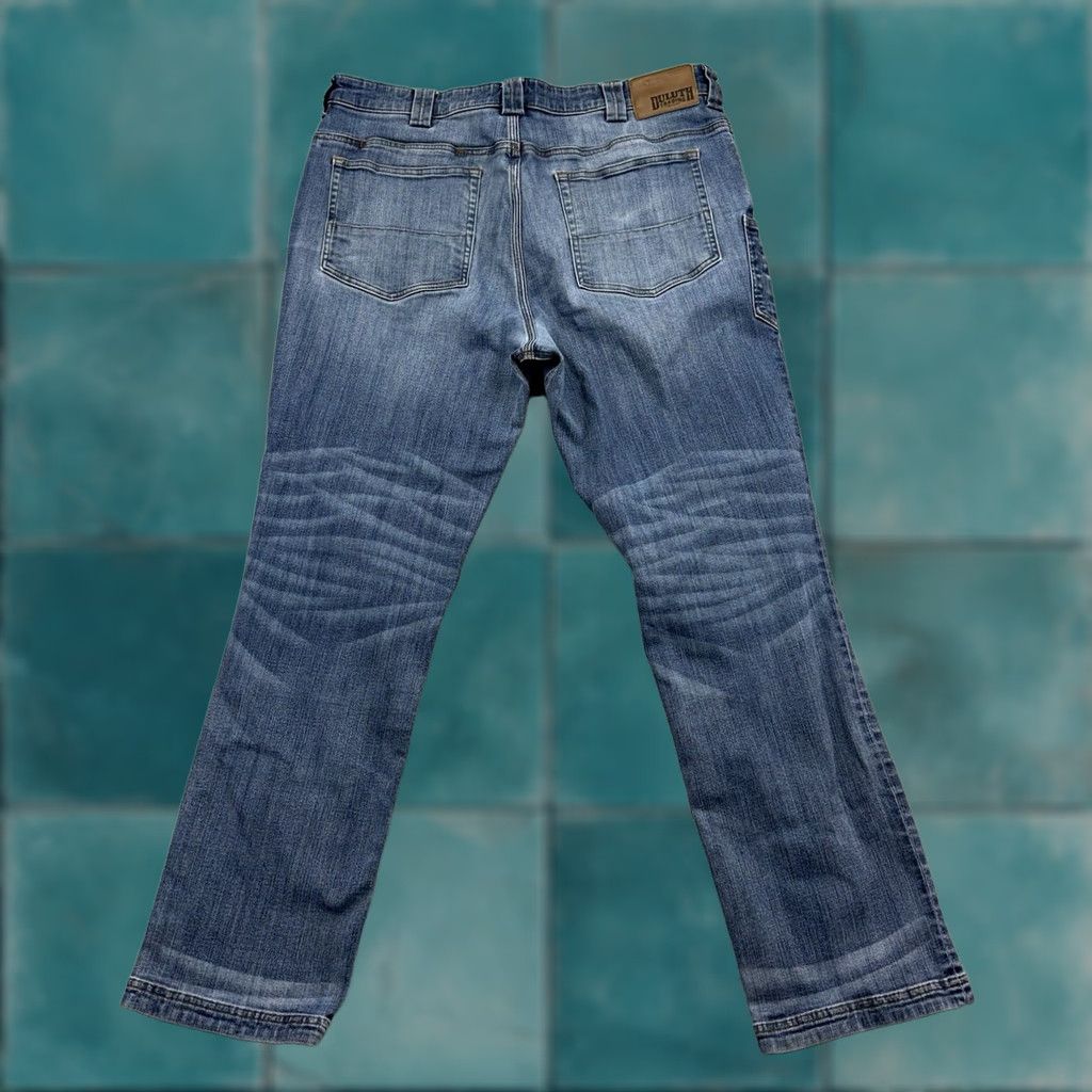 CO Duluth Jeans Mens 38x32 Blue Slim Fit Ballroom Double Flex Jean Size US 38 / EU 54 - 1 Thumbnail