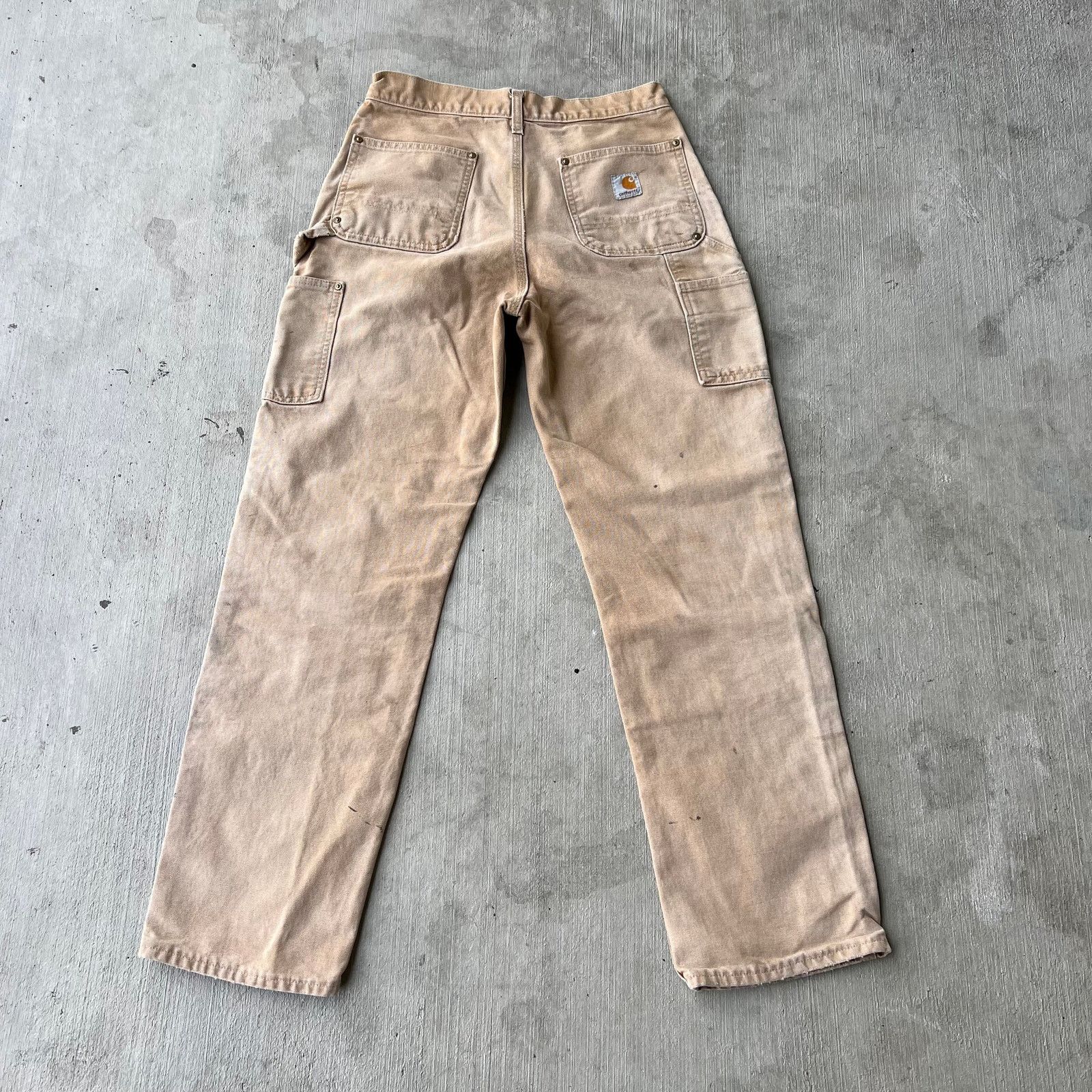 Carhartt × Vintage Carhartt faded brown double knee work wear carpenter pants Size US 29 - 5 Thumbnail