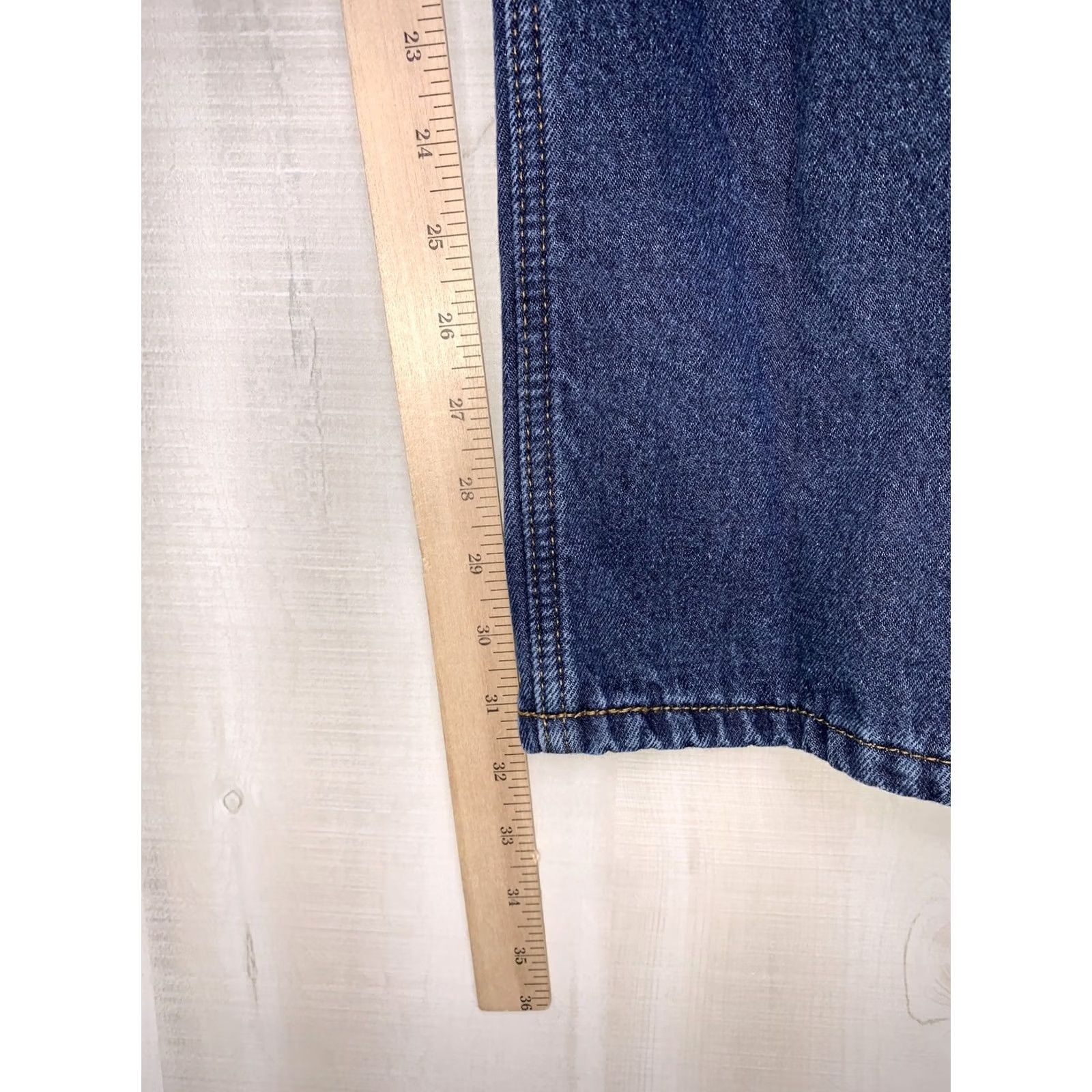 Denime Berkley Jensen Jeans Denim Straight Mens 38x32 Lined Winter Blue Fr Jeans Size US 38 / EU 54 - 4 Thumbnail