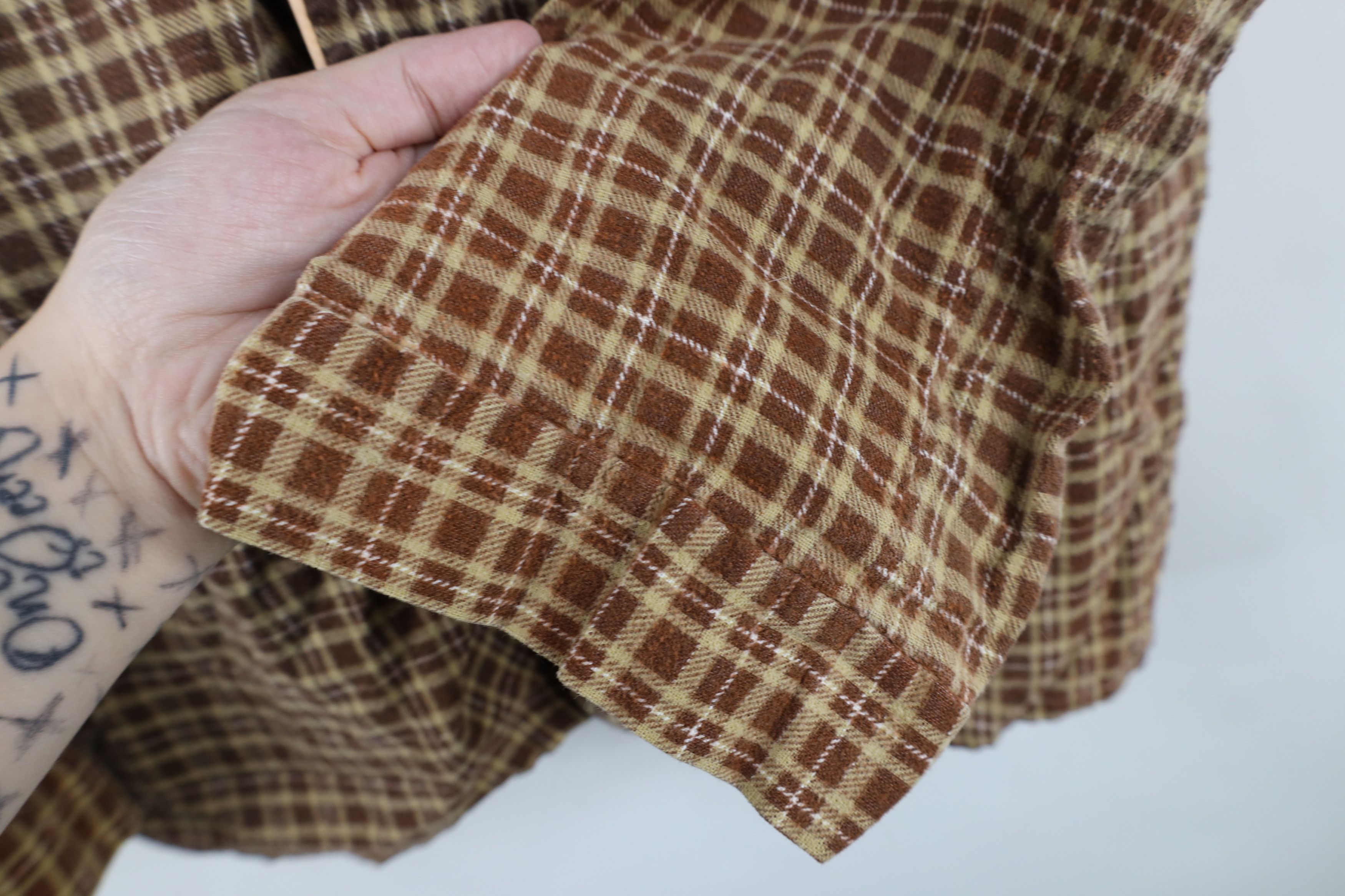 Vintage Vintage 70s Streetwear Button Sleep Pajamas Shirt Plaid Size US M / EU 48-50 / 2 - 8 Thumbnail