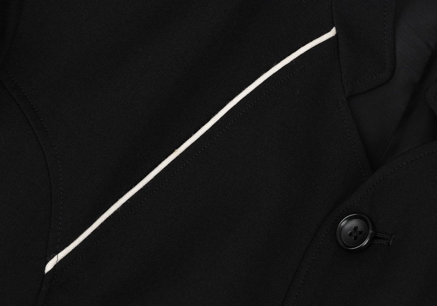 Yohji Yamamoto Yohji Yamamoto Wool Gabardine Jacket Black Size US M / EU 48-50 / 2 - 4 Thumbnail