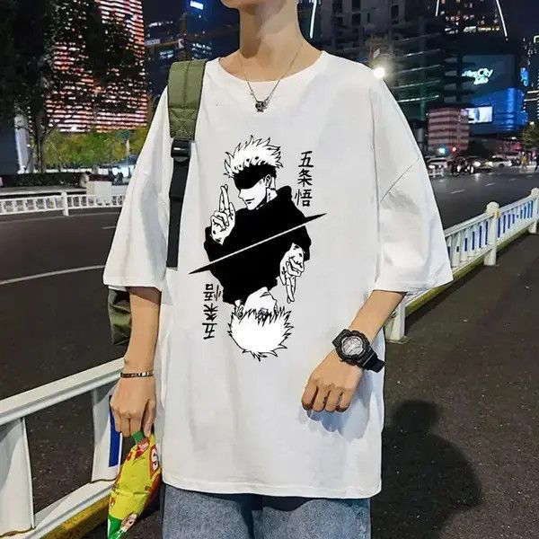 Japanese Brand Cotton Men's T-Shirt Fashion Jujutsu Size US XL / EU 56 / 4 - 3 Thumbnail