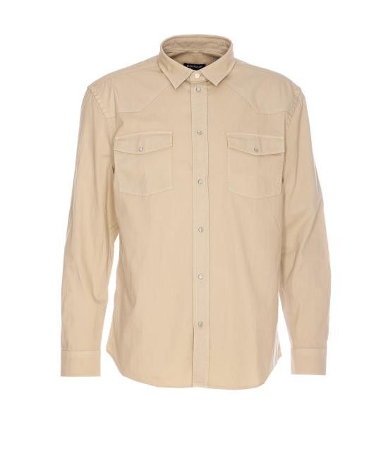 Dondup DONDUP Men Long Tops UC345R CS0103 PTD004 Beige Size US XL / EU 56 / 4 - 1 Thumbnail