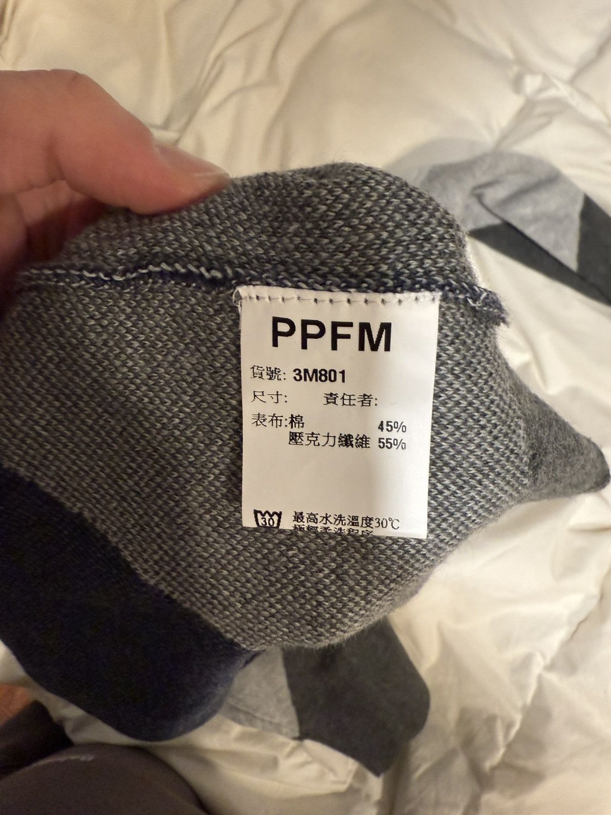 PPFM PPFM Homme Japanese Argyle V Neck Sweater Size US XL / EU 56 / 4 - 4 Thumbnail