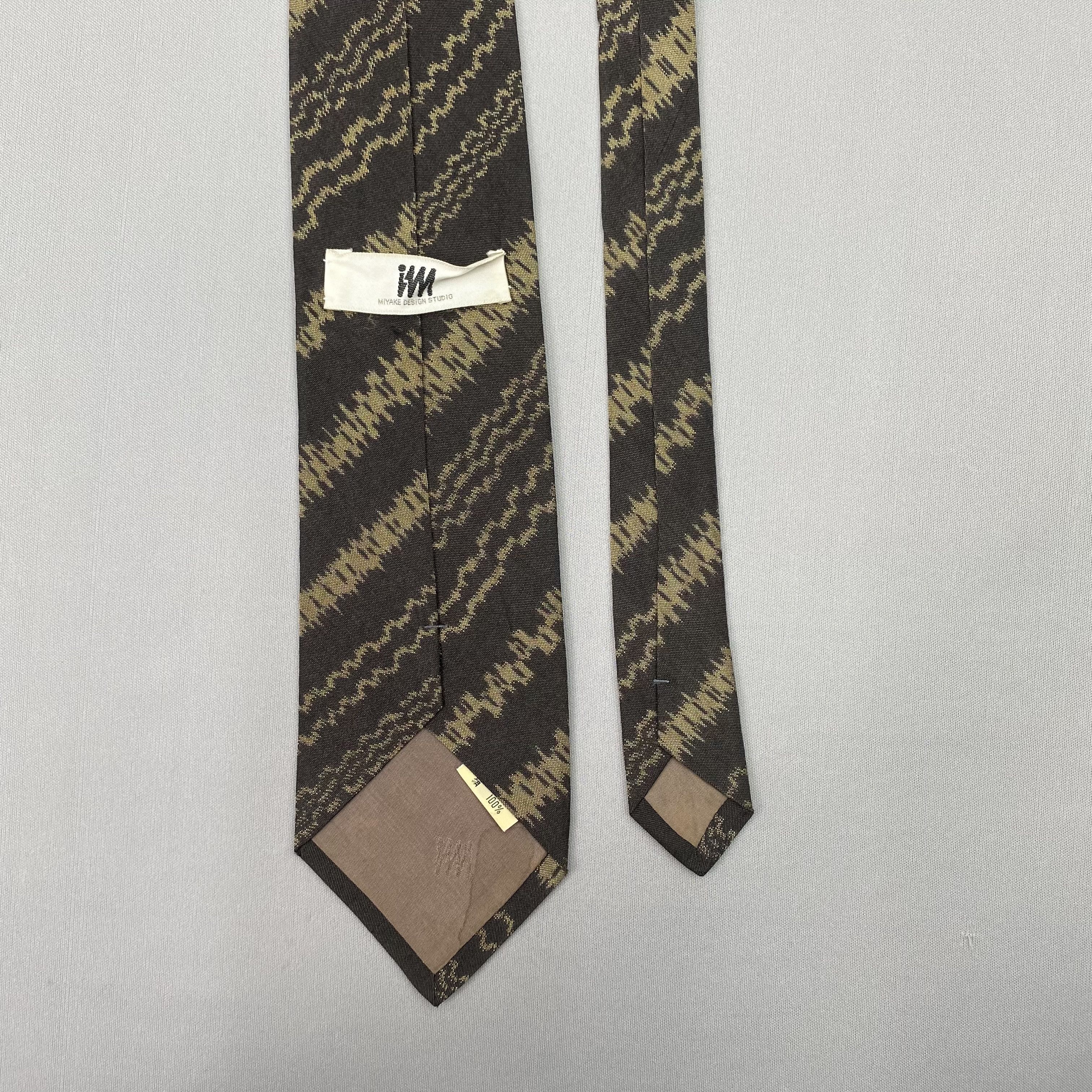 Issey Miyake Vintage Issey Miyake SILK Necktie Cravate Pure Silk Neck Tie Size ONE SIZE - 6 Thumbnail