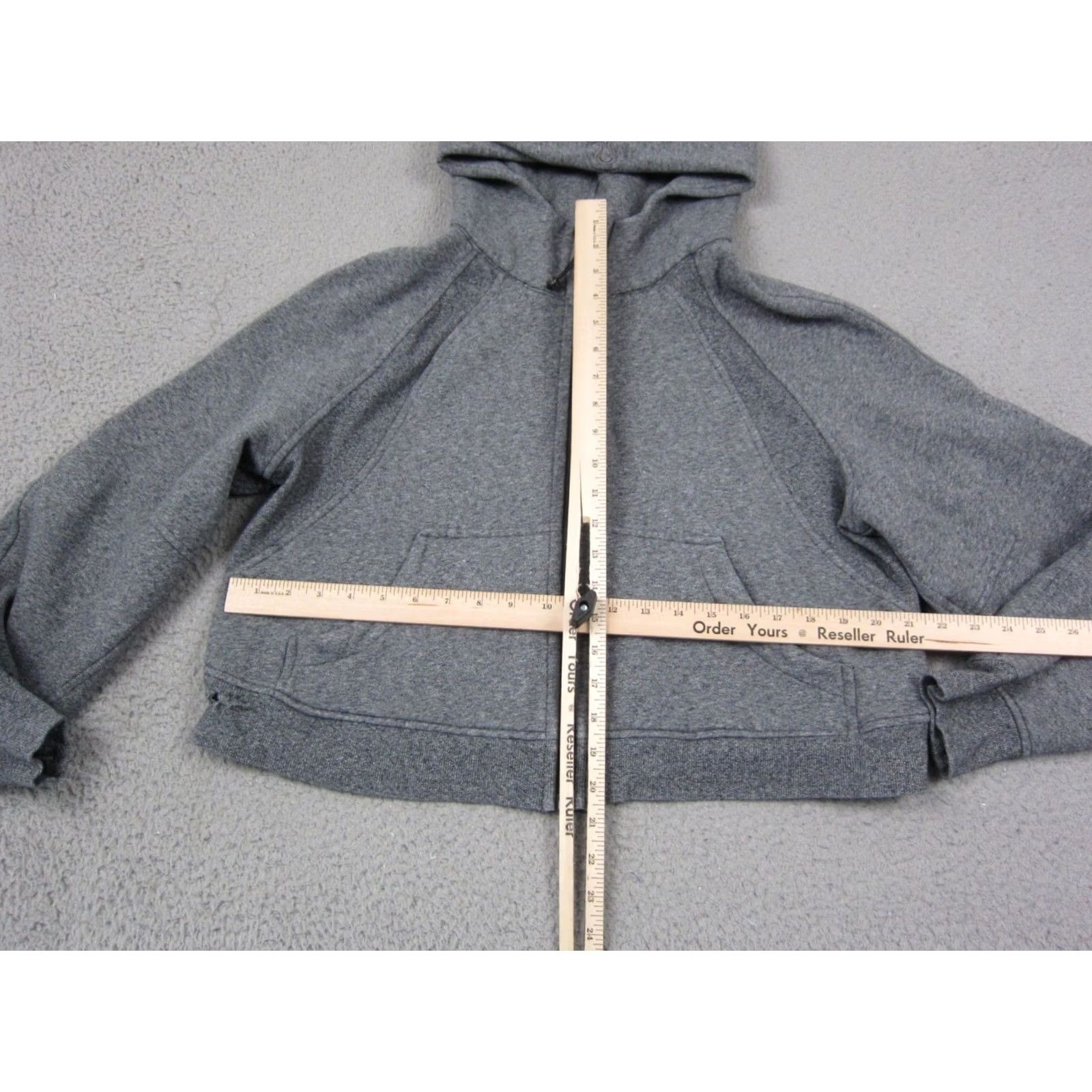 Lululemon Lululemon Hoodie Womens 12 Gray Scuba Oversized Full Zip Cropped Athletic Active Shirt Mens Girls Size XL / US 12-14 / IT 48-50 - 5 Thumbnail