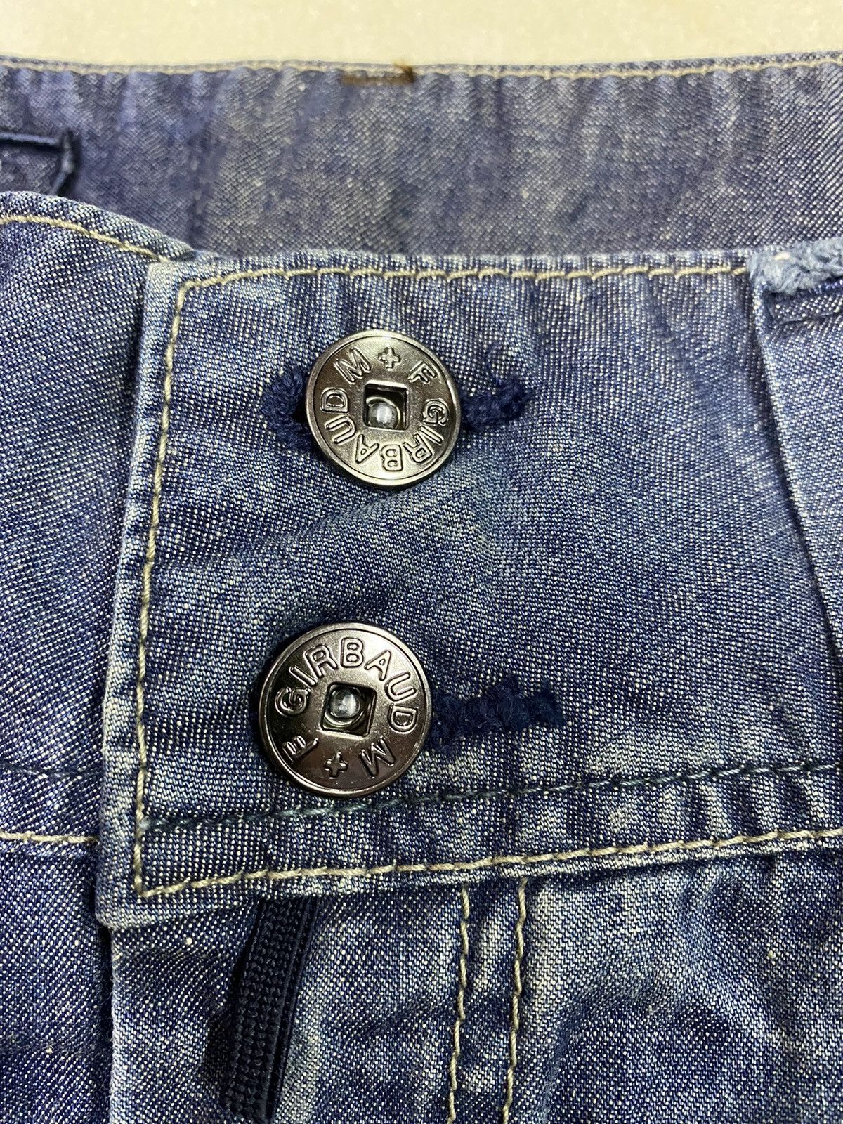 Marithe + Francois Girbaud Le Jean De MFG Wide Leg Flared Denim Faded Size 27" / US 4 / IT 40 - 11 Thumbnail