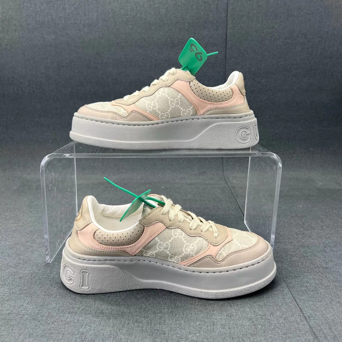 Gucci Gucci Mauve Pink Cookie Sneaker 35 EU Original Box Size US 4.5 / IT 34.5 - 3 Thumbnail