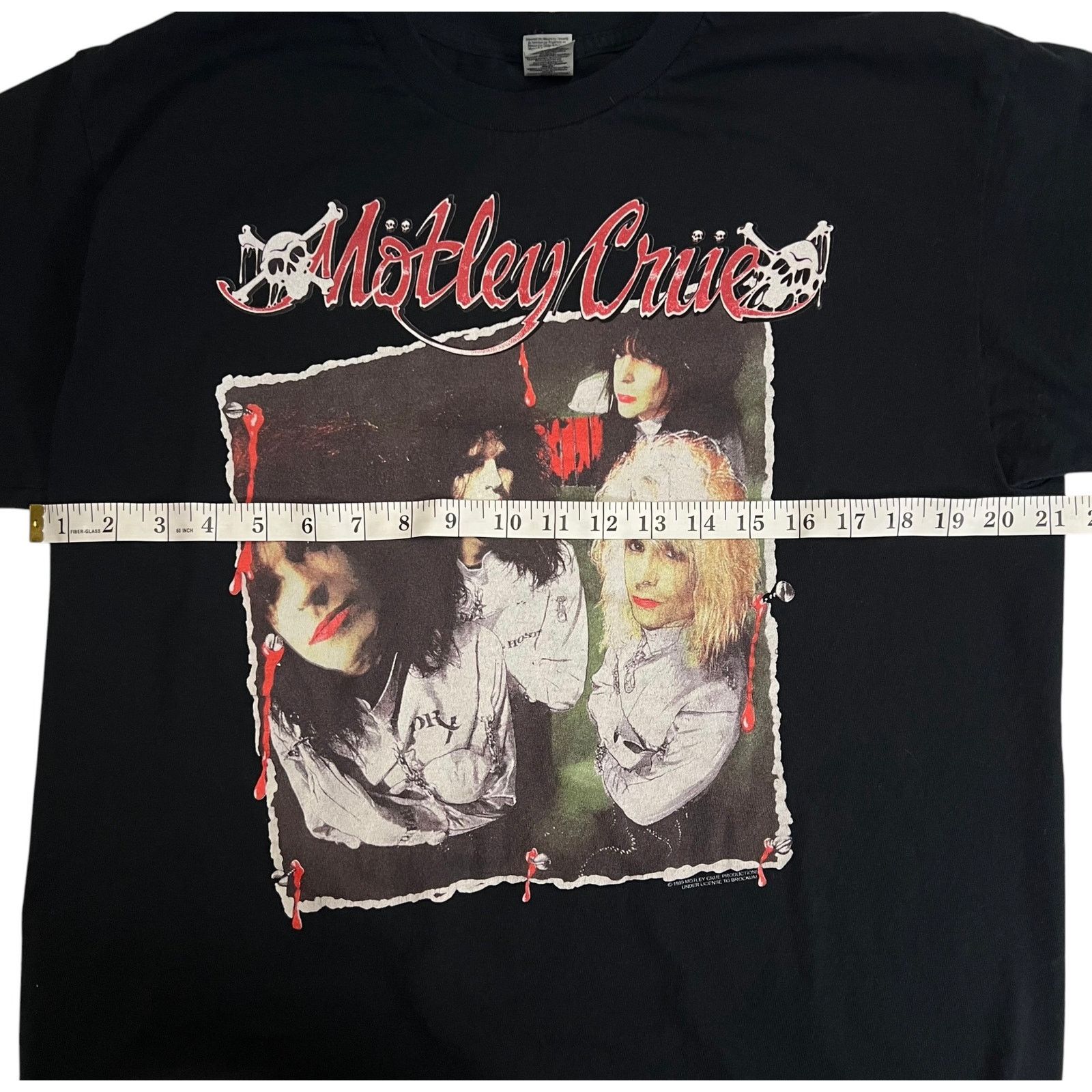 Gildan Motley Crue 1989 “Dr. Feelgood” Reprint Band T-Shirt – Large Size US L / EU 52-54 / 3 - 10 Thumbnail