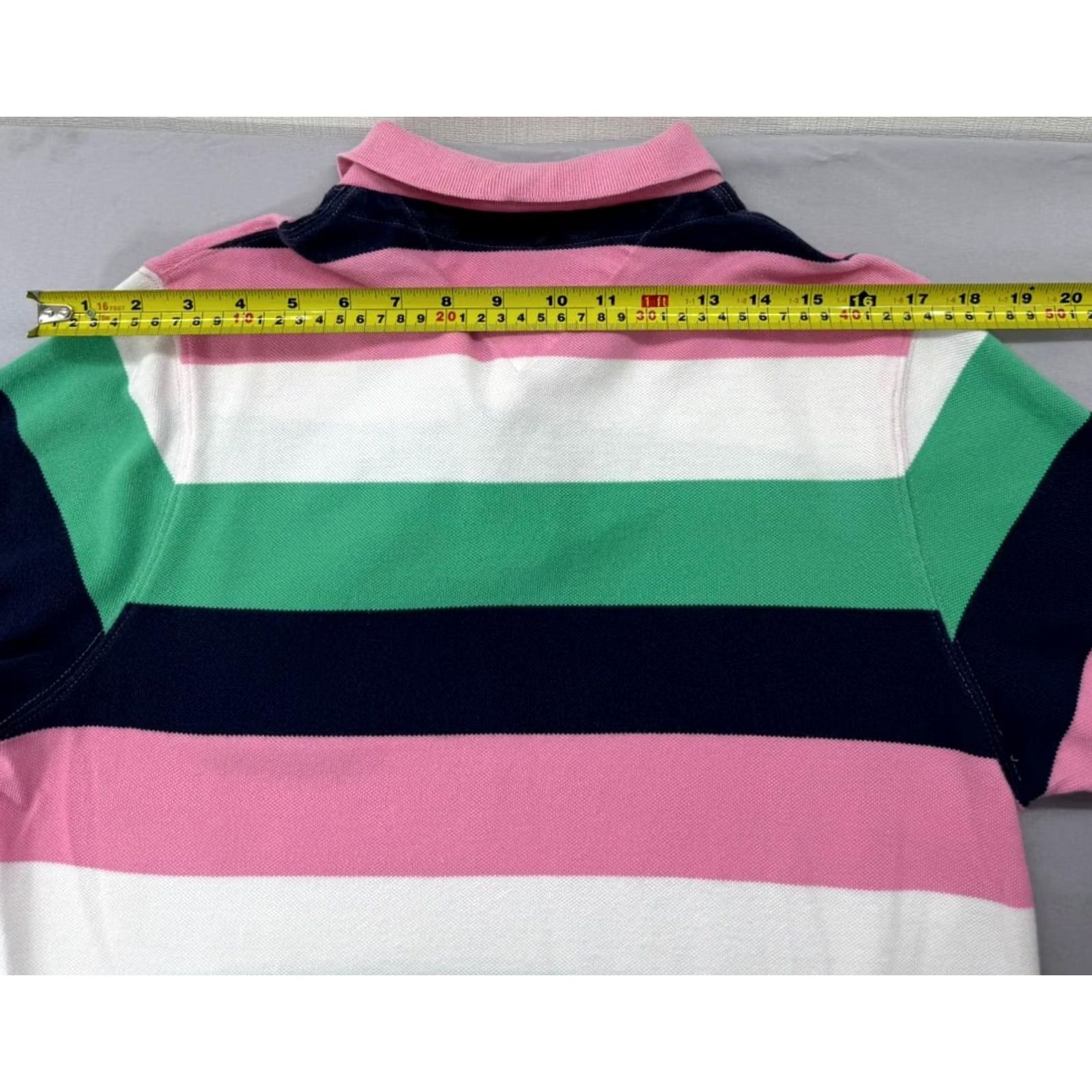 Tommy Hilfiger Tommy Hilfiger Mens M Multicolor Stripe Slim Fit Polo Cotton Shirt Size US M / EU 48-50 / 2 - 5 Thumbnail