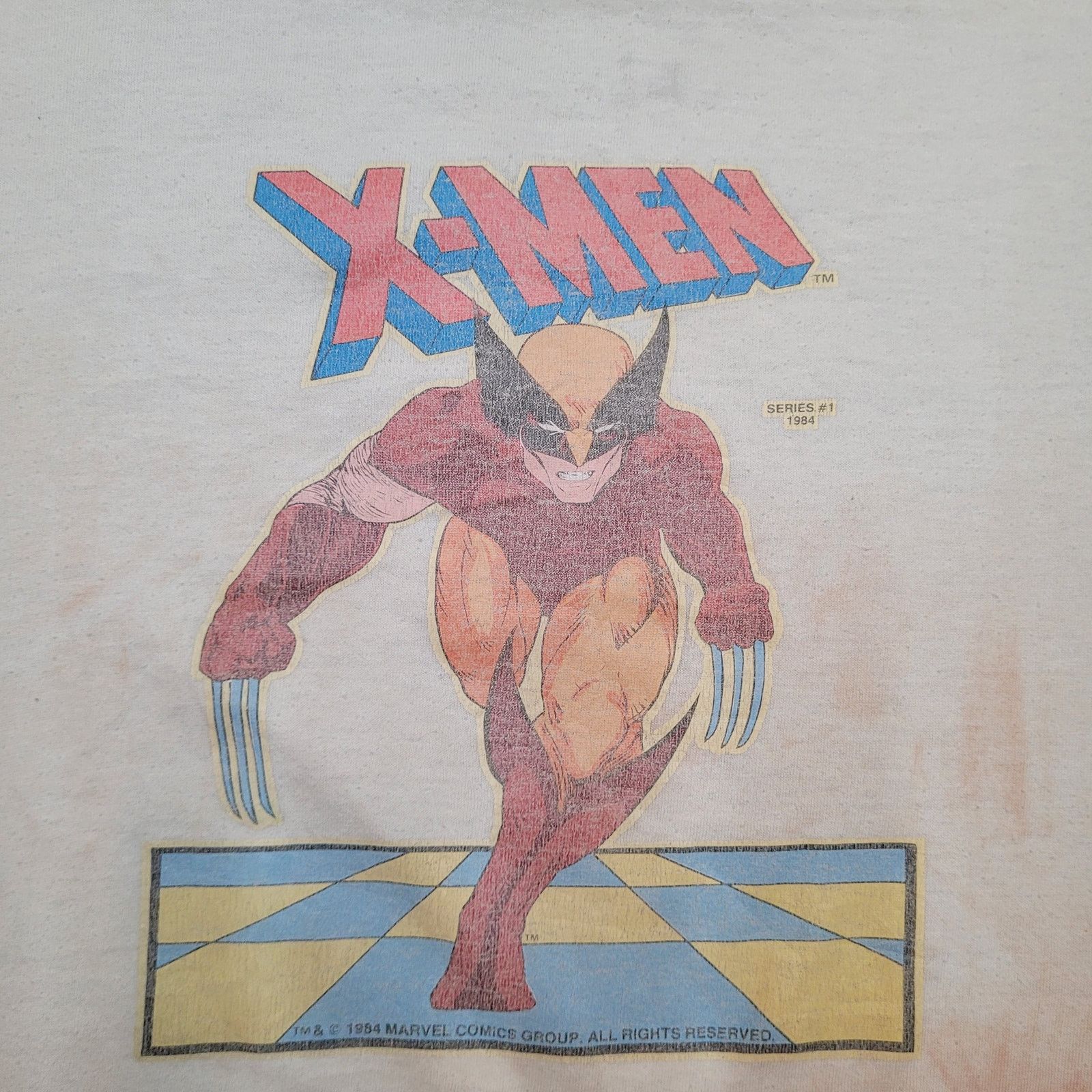 Vintage VTG 1984 X-Men Wolverine Marvel T-Shirt Mens Medium USA Size US M / EU 48-50 / 2 - 5 Thumbnail