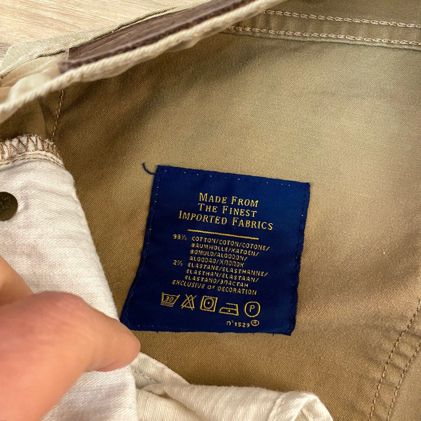 Polo Ralph Lauren Polo Ralph Lauren Mens Slim Straight Fit Tan Pants 38x25 Cotton Blend Chino Size US M / EU 48-50 / 2 - 3 Thumbnail