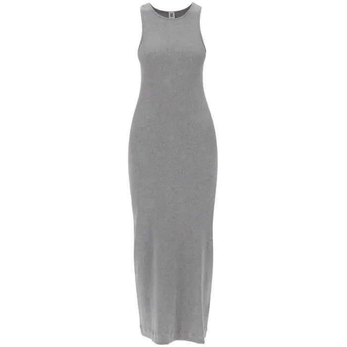 image of By Malene Birger O1S22I1N0424 Maxi Cotton Dress In Grey, Women's (Size Medium)