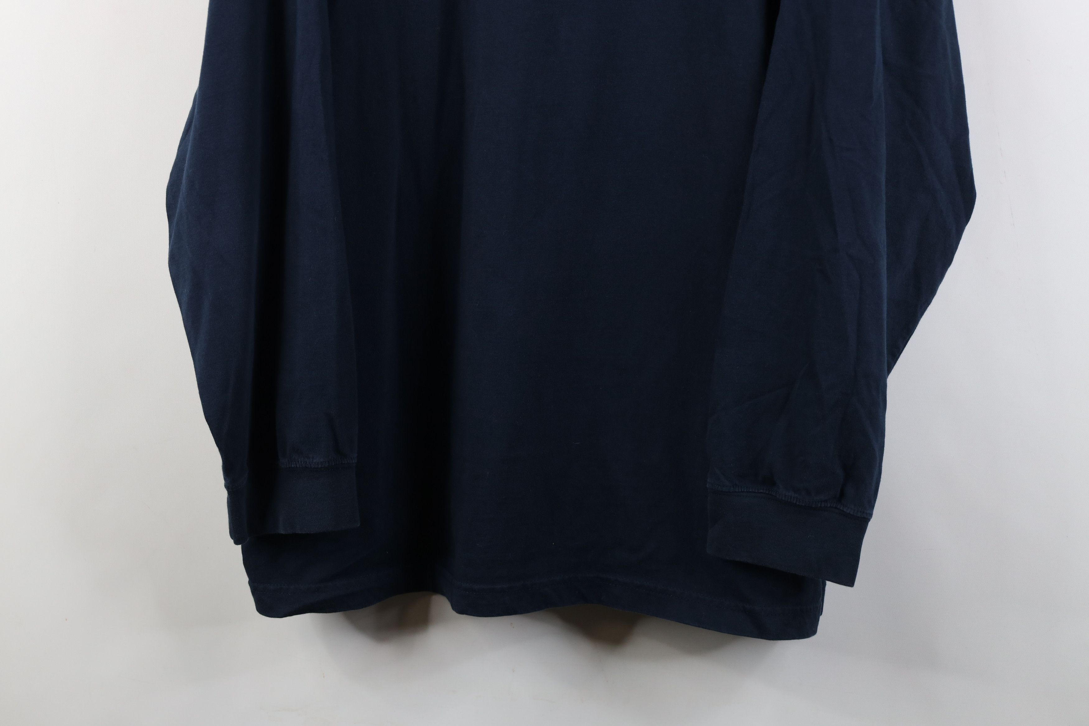 Reebok Vintage Y2K Reebok Logo Mock Neck Long Sleeve T-Shirt Blue Size US XL / EU 56 / 4 - 3 Thumbnail