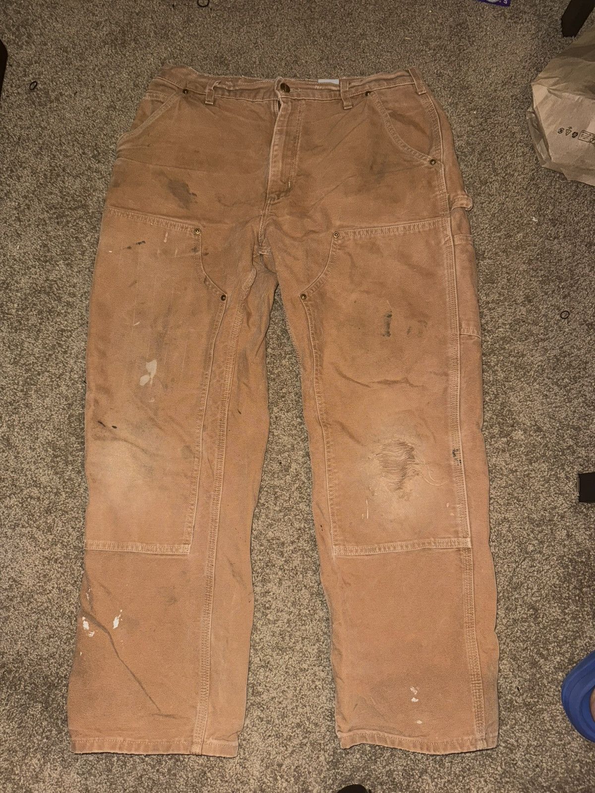 Carhartt Carthartt vintage carpenter double knee pants Size US 34 / EU 50 - 1 Thumbnail