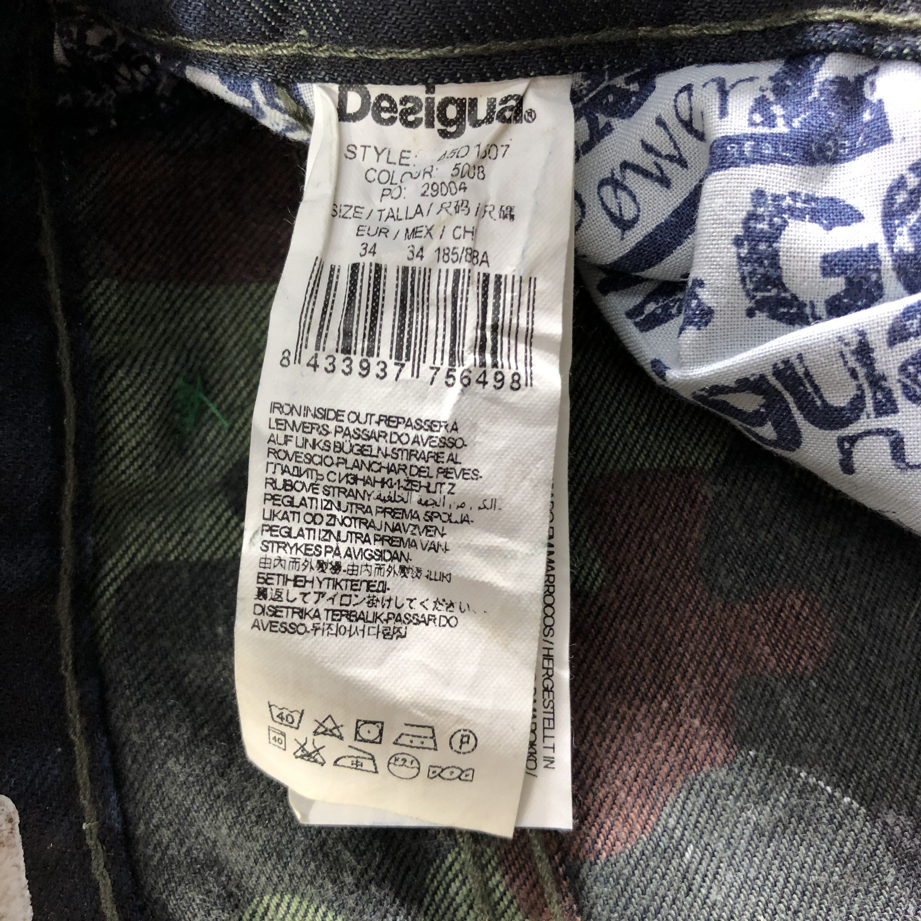 Desigual Vintage Desigual Jeans Slim Fit Denim -J2753 Size US 36 / EU 52 - 10 Thumbnail