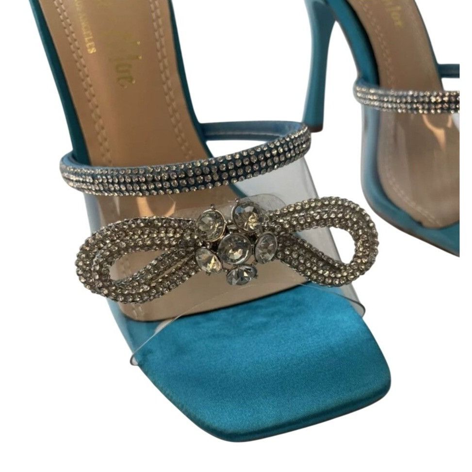 Other CHASE+CHLOE/ Turquoise Bow / Blue / Rhinestone / Embellished Size US 6 / IT 36 - 2 Thumbnail