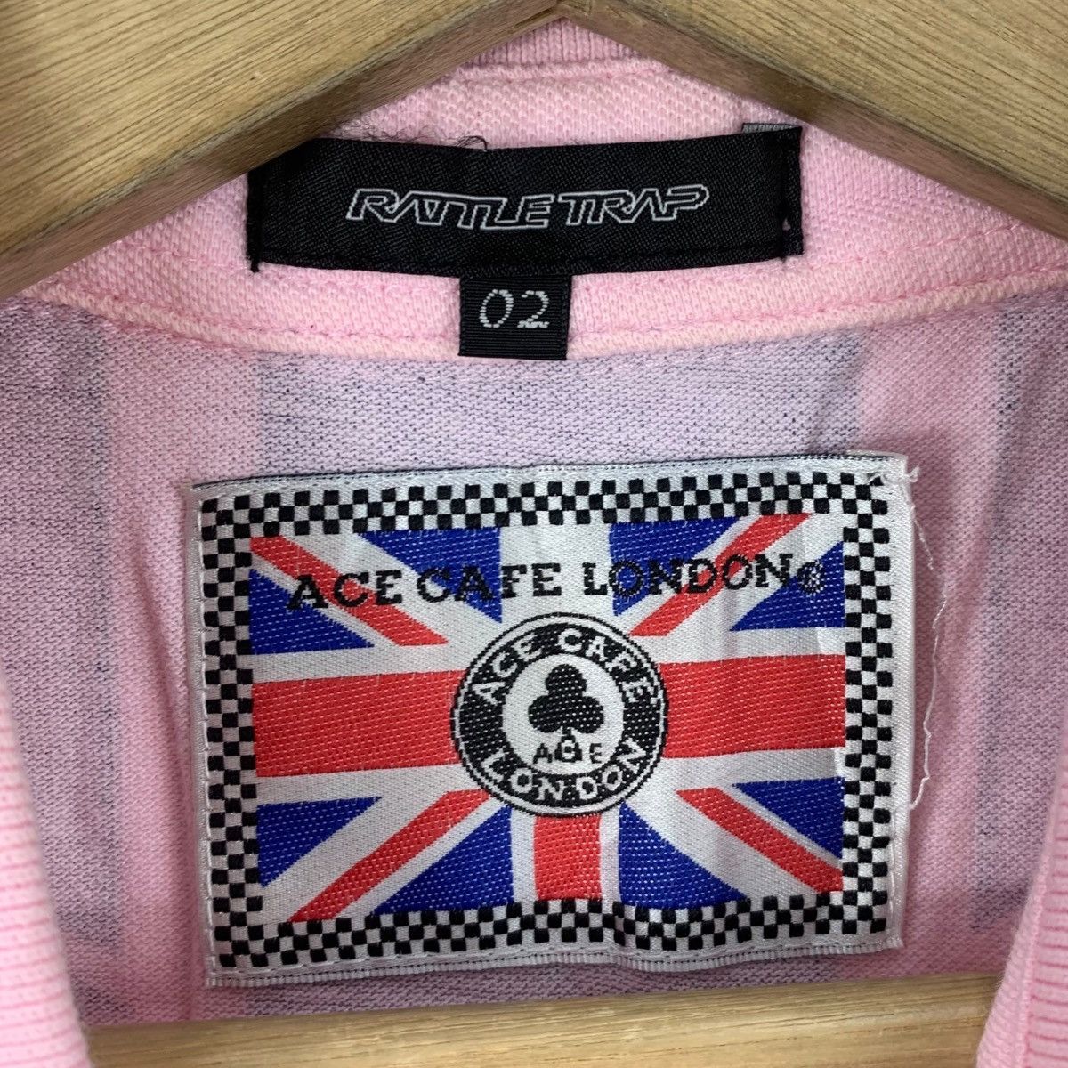 Vintage RATTLE TRAP Cafe Racer London Motorcycle Polo Tee Size S / US 4 / IT 40 - 5 Thumbnail
