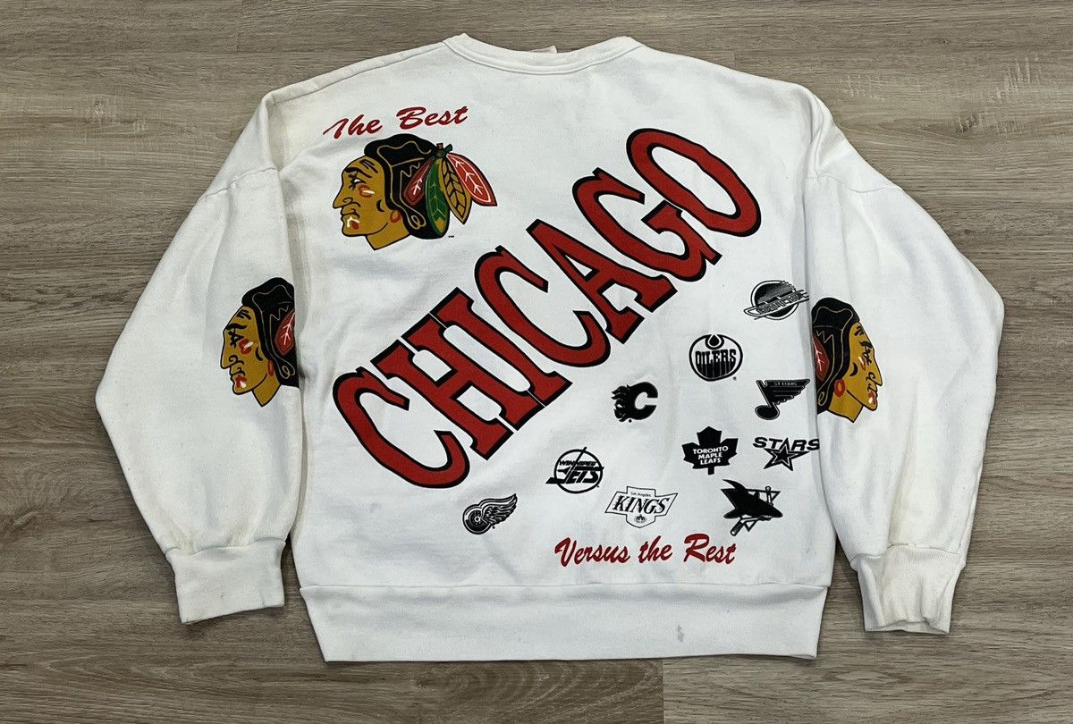 NHL 🔥2 Vintage Chicago Blackhawks Crewnecks - Size small Size US S / EU 44-46 / 1 - 7 Thumbnail