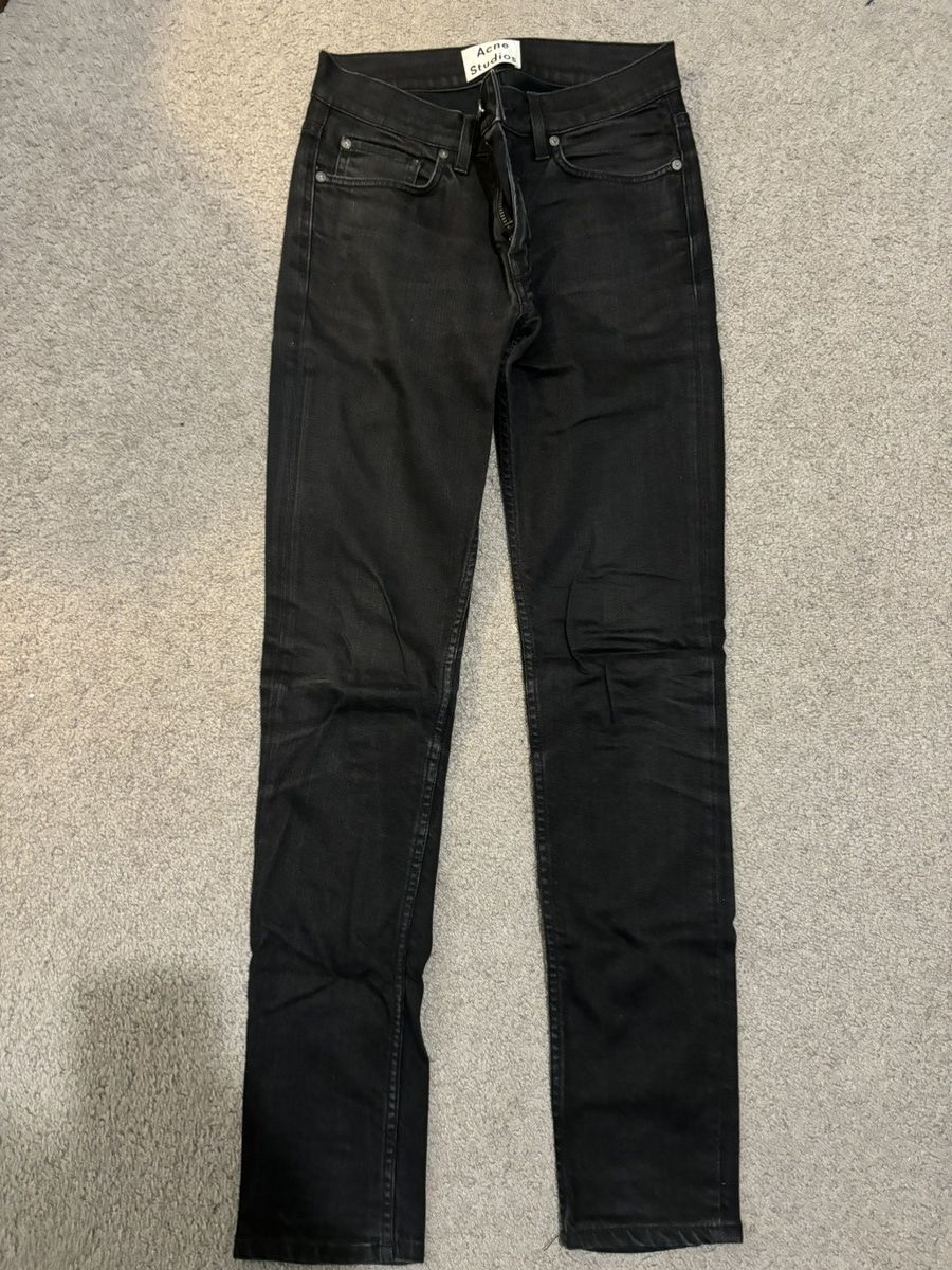 Acne Studios Acne Studios Ace Cash Black Skinny Jeans Size US 27 - 2 Thumbnail