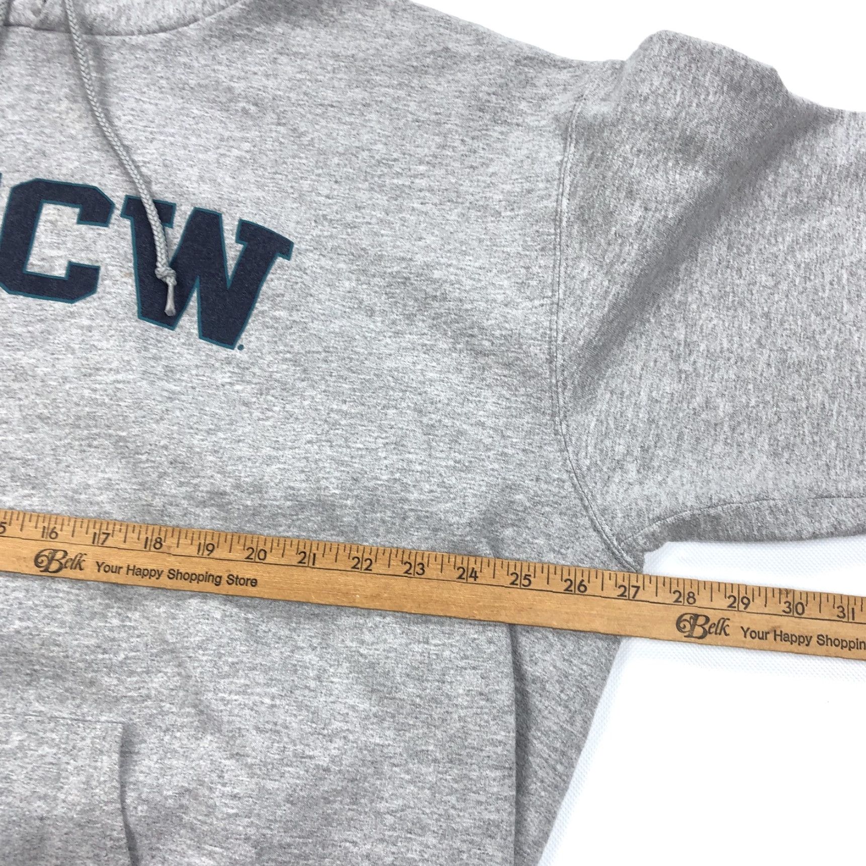 Champion Champion Eco Men's 2XL Pullover Hoodie Sweatshirt Gray Cotton Blend Fleece Graphic Print Logo Pockets Hooded Size US XXL / EU 58 / 5 - 6 Thumbnail