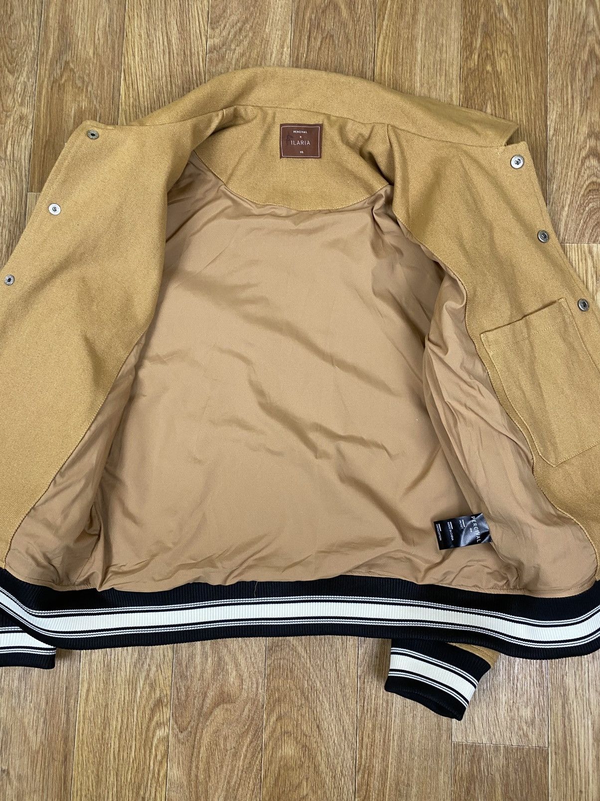 Percival Percival x Ilaria Canvas Varsity Bomber Jacket Size: XS Size US XS / EU 42 / 0 - 3 Thumbnail