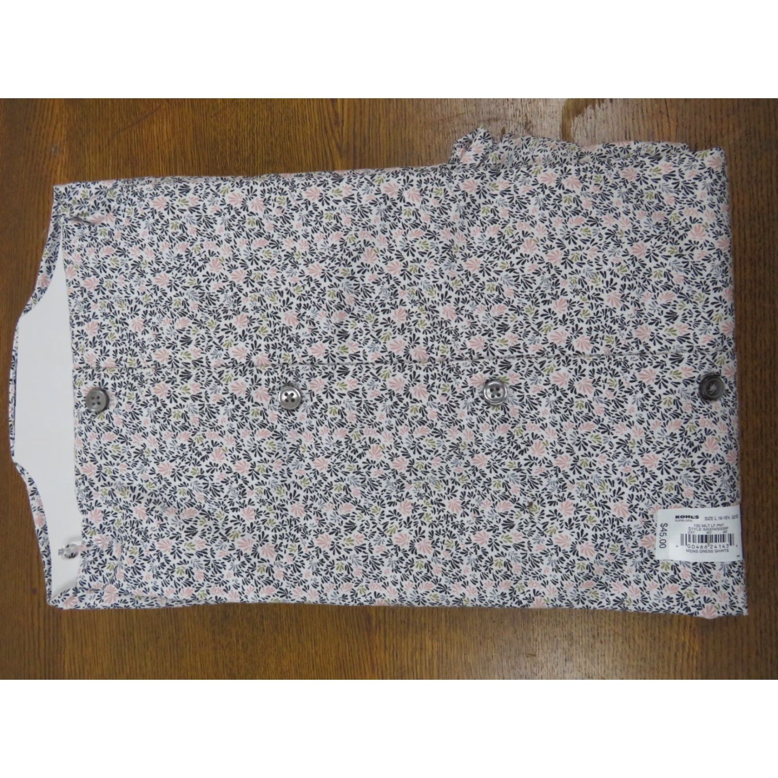 Apt. 9 Apt.9 Button-Down Dress Business Shirt Slim 16-16.5 32-33 L Multicolor Cotton Paisley Short Sleeve Button-Up Mens Size US L / EU 52-54 / 3 - 5 Thumbnail