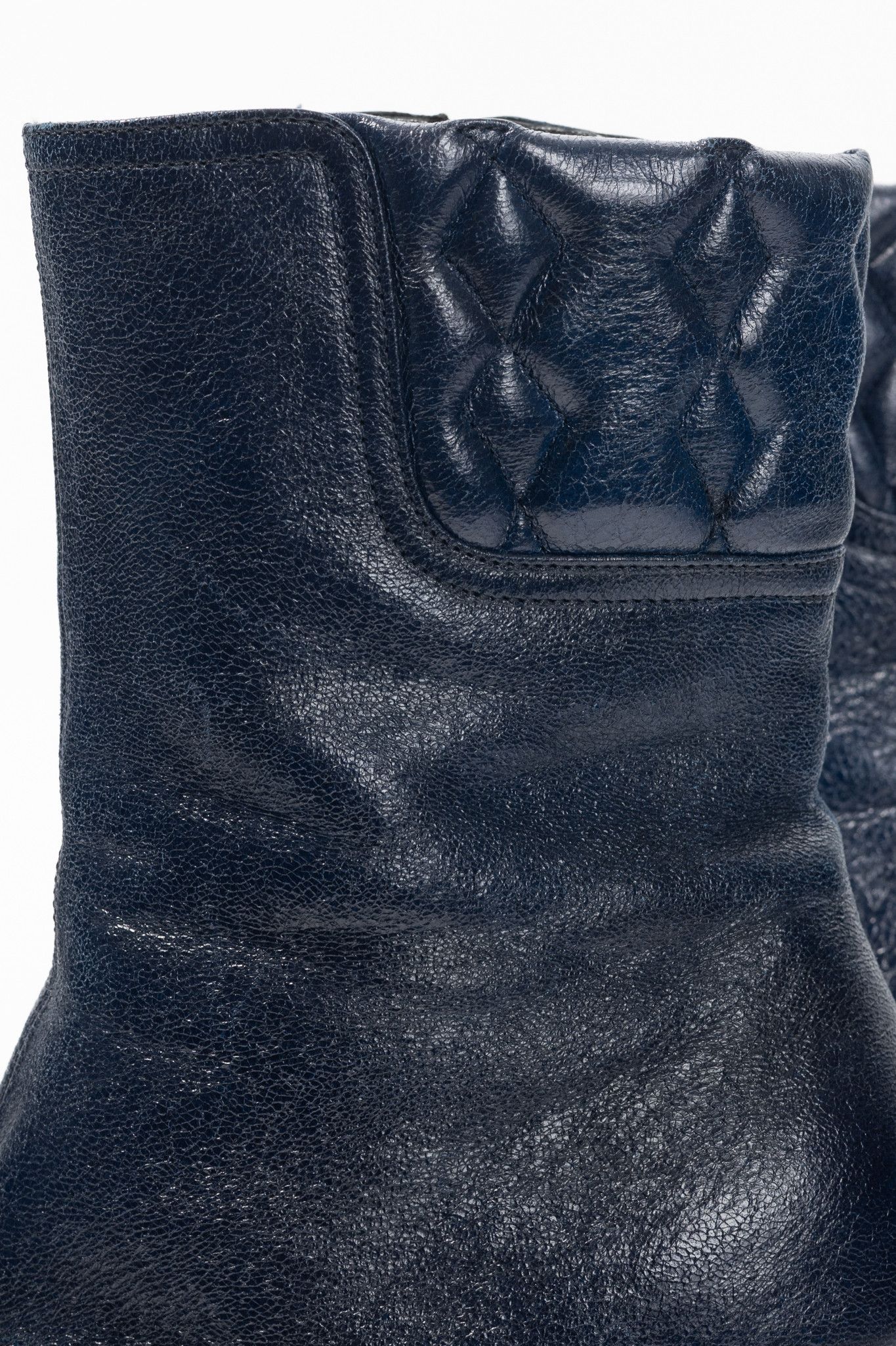 DOROTHEE SCHUMACHER Dorothee Schumacher Quilted Crackled-Leather Ankle Boots Size US 10.5 / IT 40.5 - 9 Thumbnail