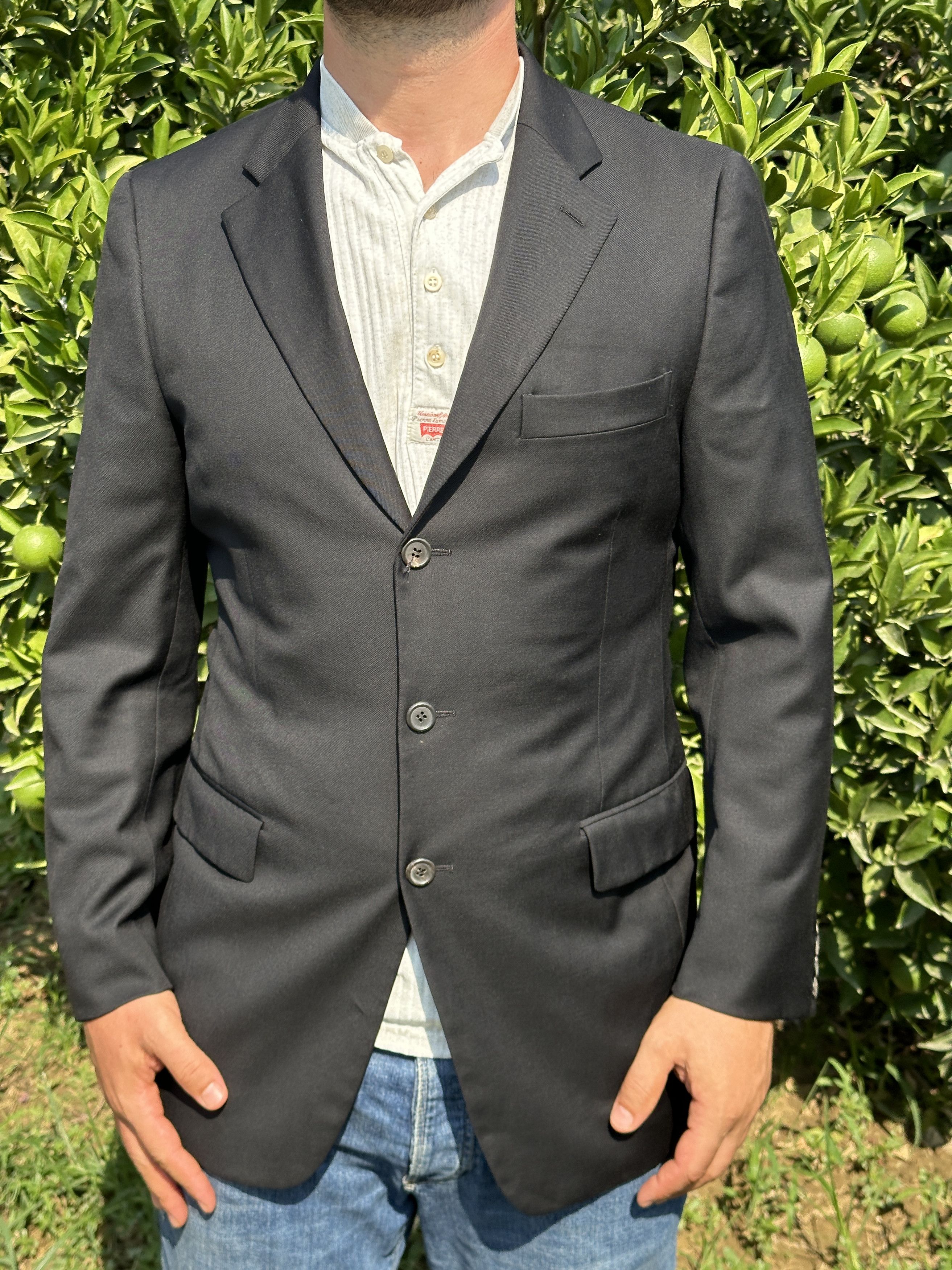 Prada Prada Milano Solid Suit Formal Jacket Blazer Tux Size 50 R M Size 50R - 7 Thumbnail