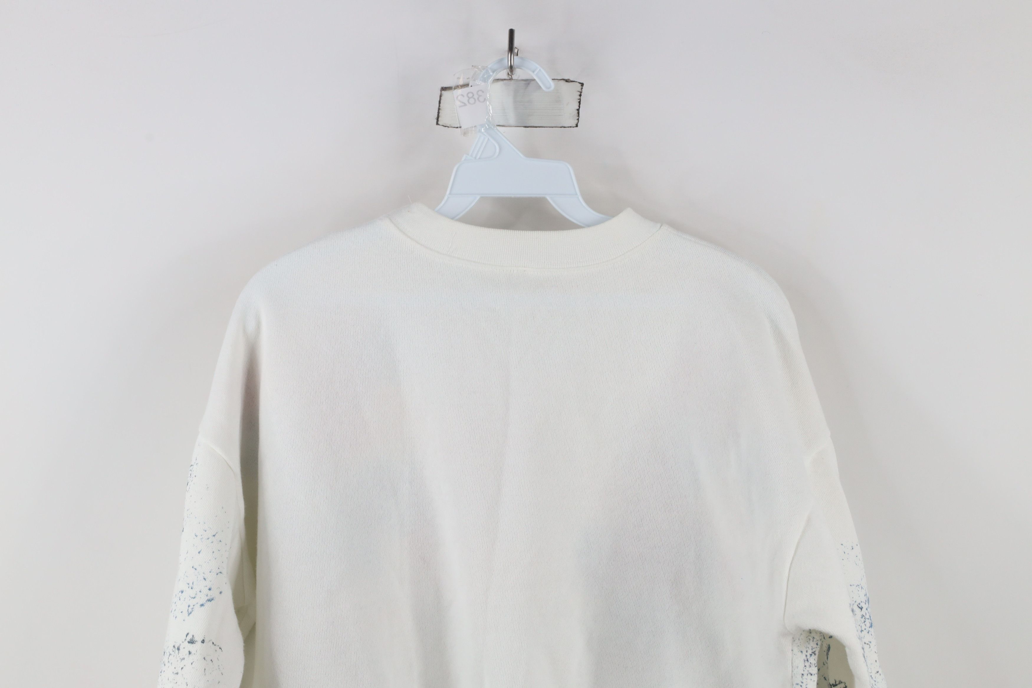 Vintage Vintage 90s Streetwear Flower Puff Paint Sweatshirt USA Size ONE SIZE - 14 Thumbnail