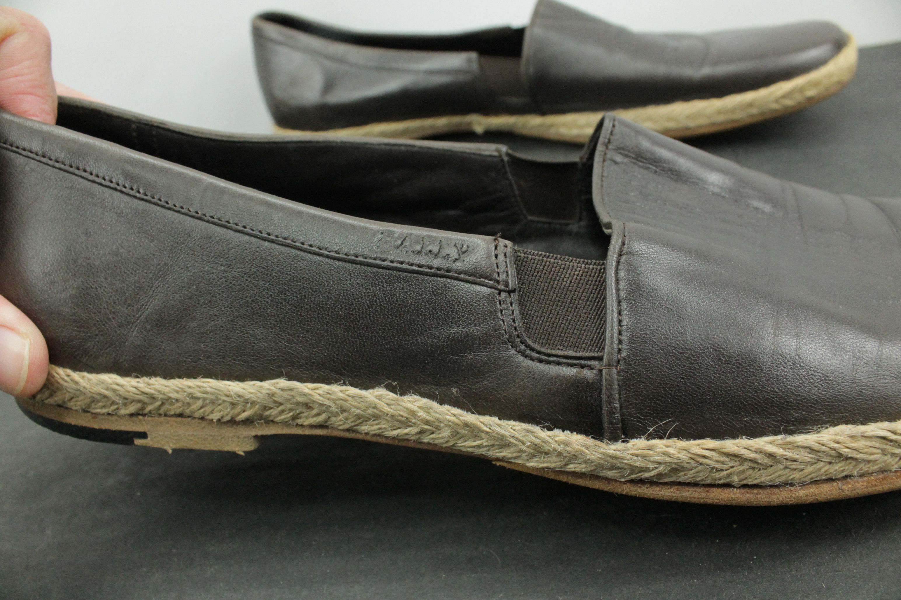Bally Bally Brown Leather Slip On Espadrilles Shoes Men's 46 Size US 13 / EU 46 - 2 Thumbnail