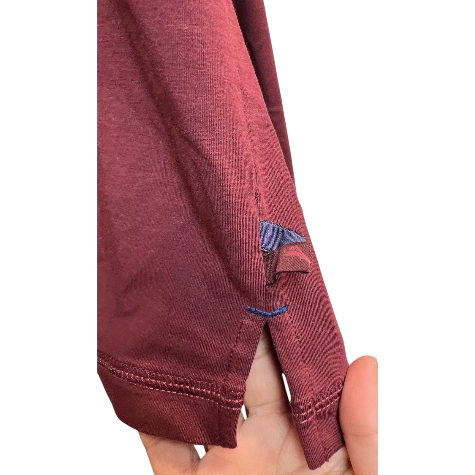 Tommy Bahama Tommy Bahama Long Sleeve Polo Shirt Burgundy Men's Large Size US L / EU 52-54 / 3 - 9 Thumbnail